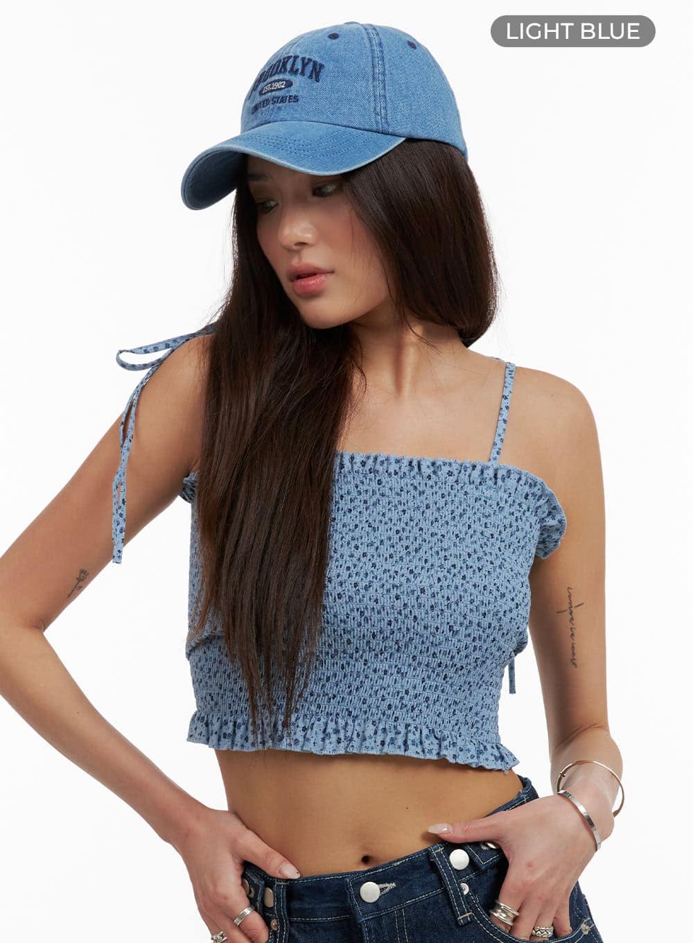 Floral Square Neck Cami Top CA430