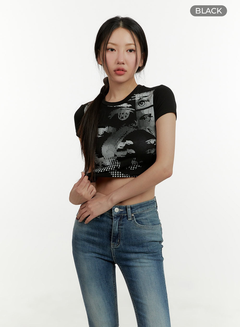 Graphic Crop Top CY409