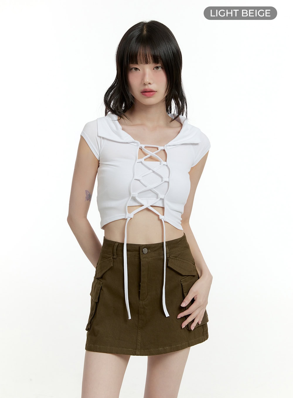 X Strap Crop Top CL426
