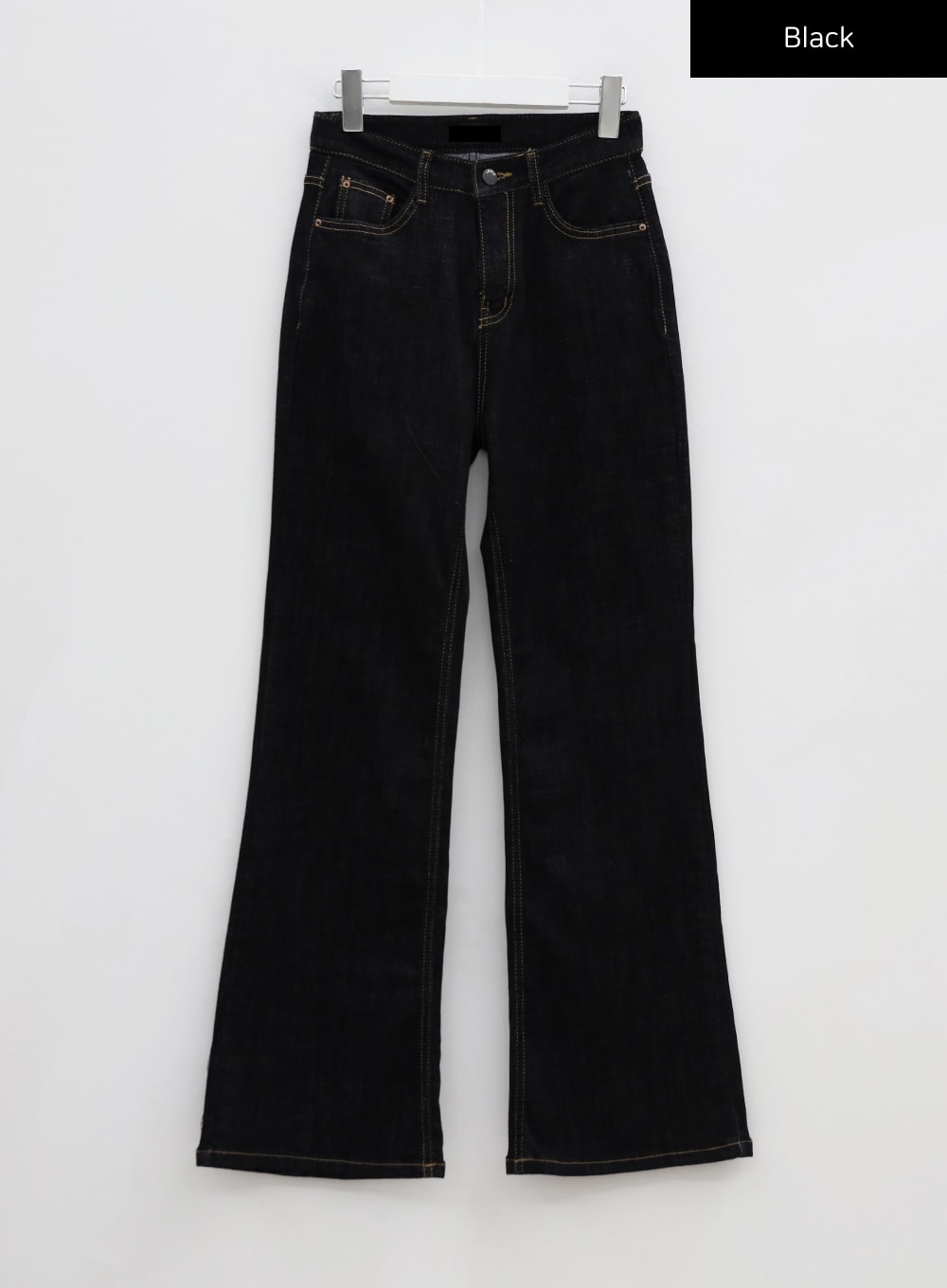 Semi Boot-Cut Raw Denim Pants CU11