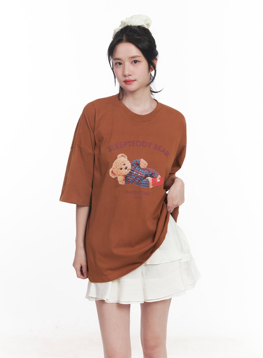 Teddy Graphic Oversize T-Shirt CY526
