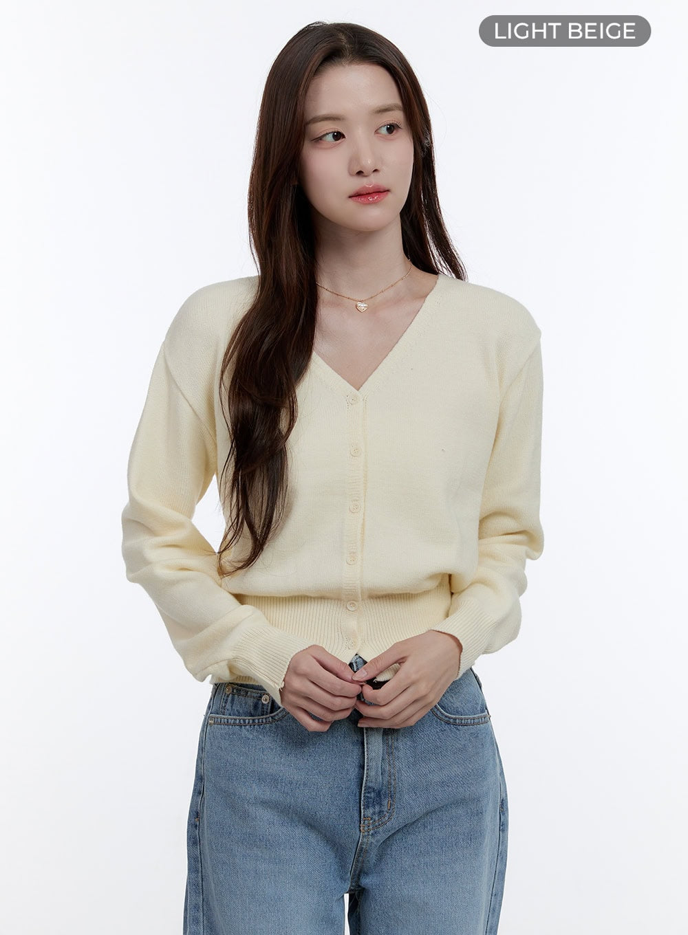 Elegant V-Neck Long Sleeve Cardigan OO407