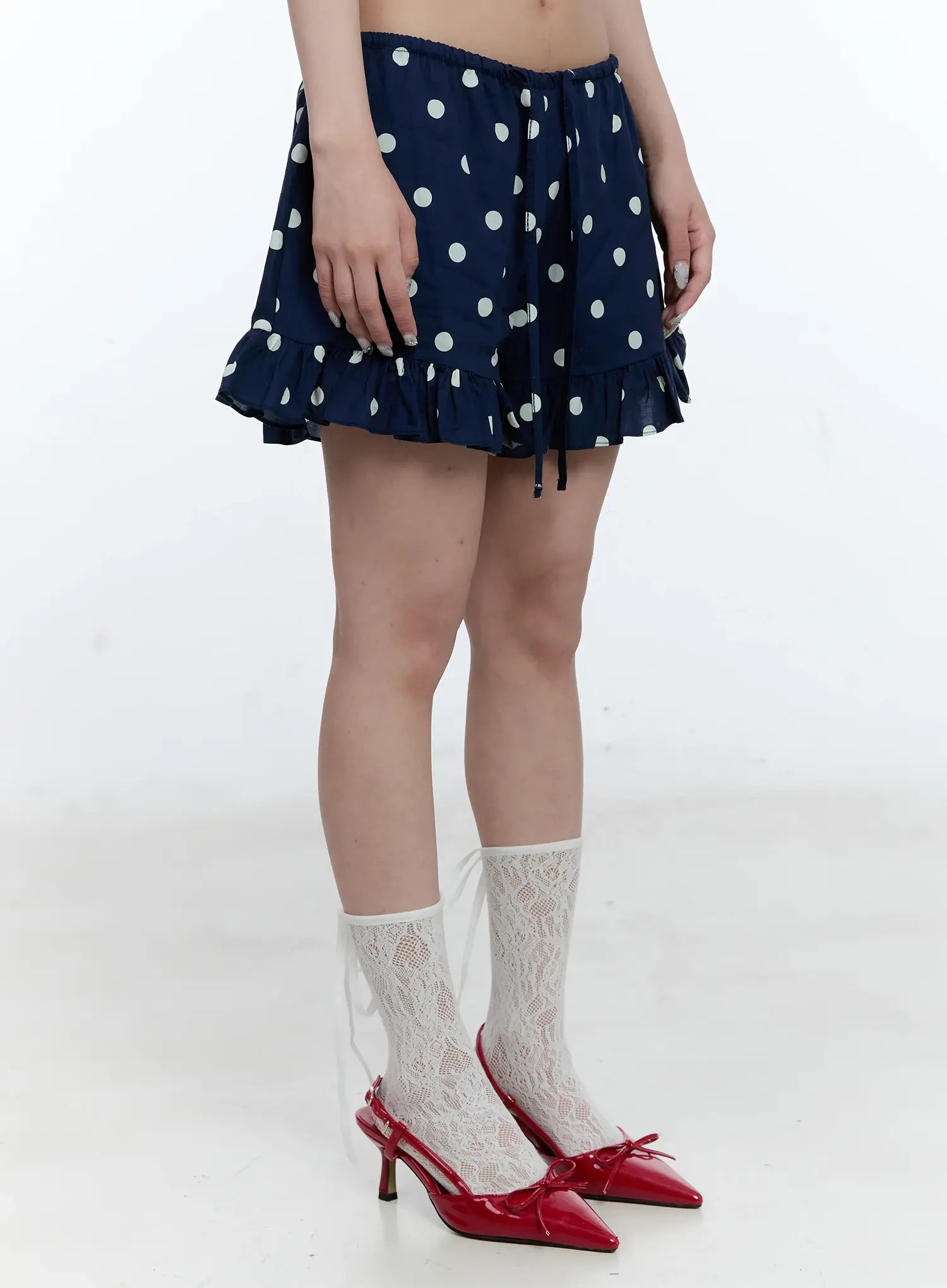 Polka-Dot Ruffle Shorts CG501