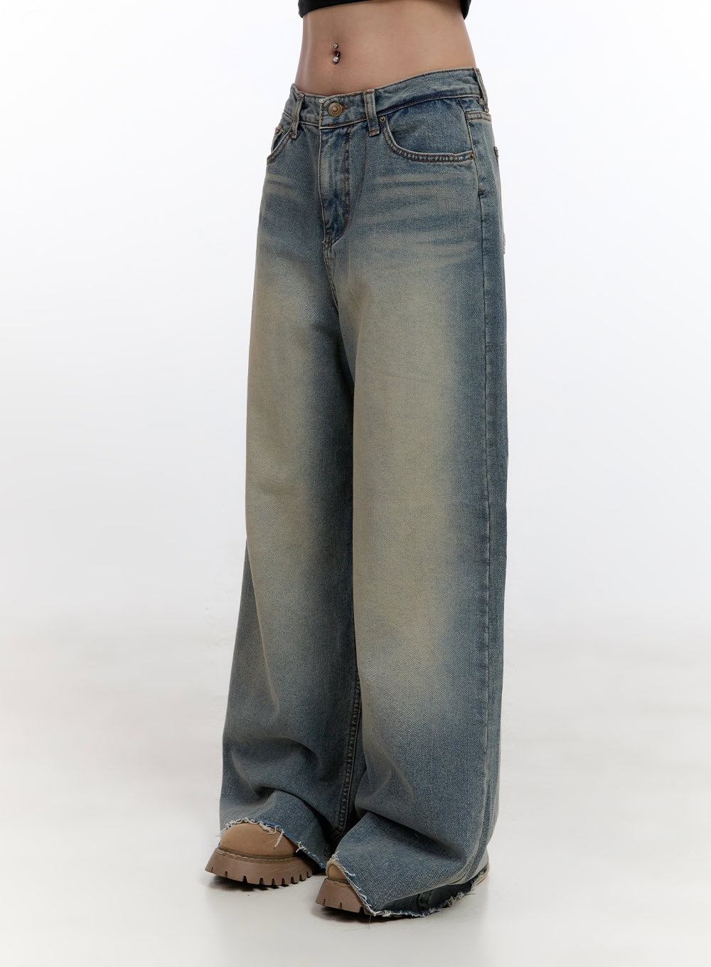 Felicia Cotton Wide Fit Baggy Jeans CN425