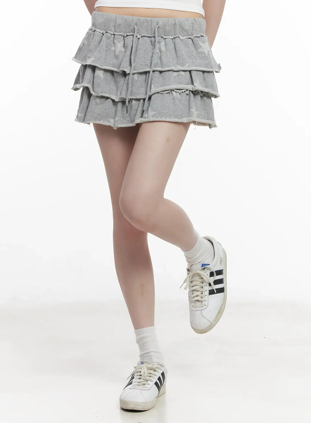 Tiered Ruffle Mini Skirt CU518