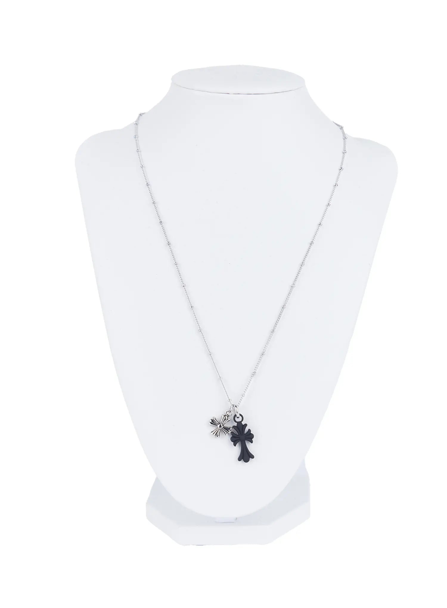 Double Cross Pendant Necklace CL522