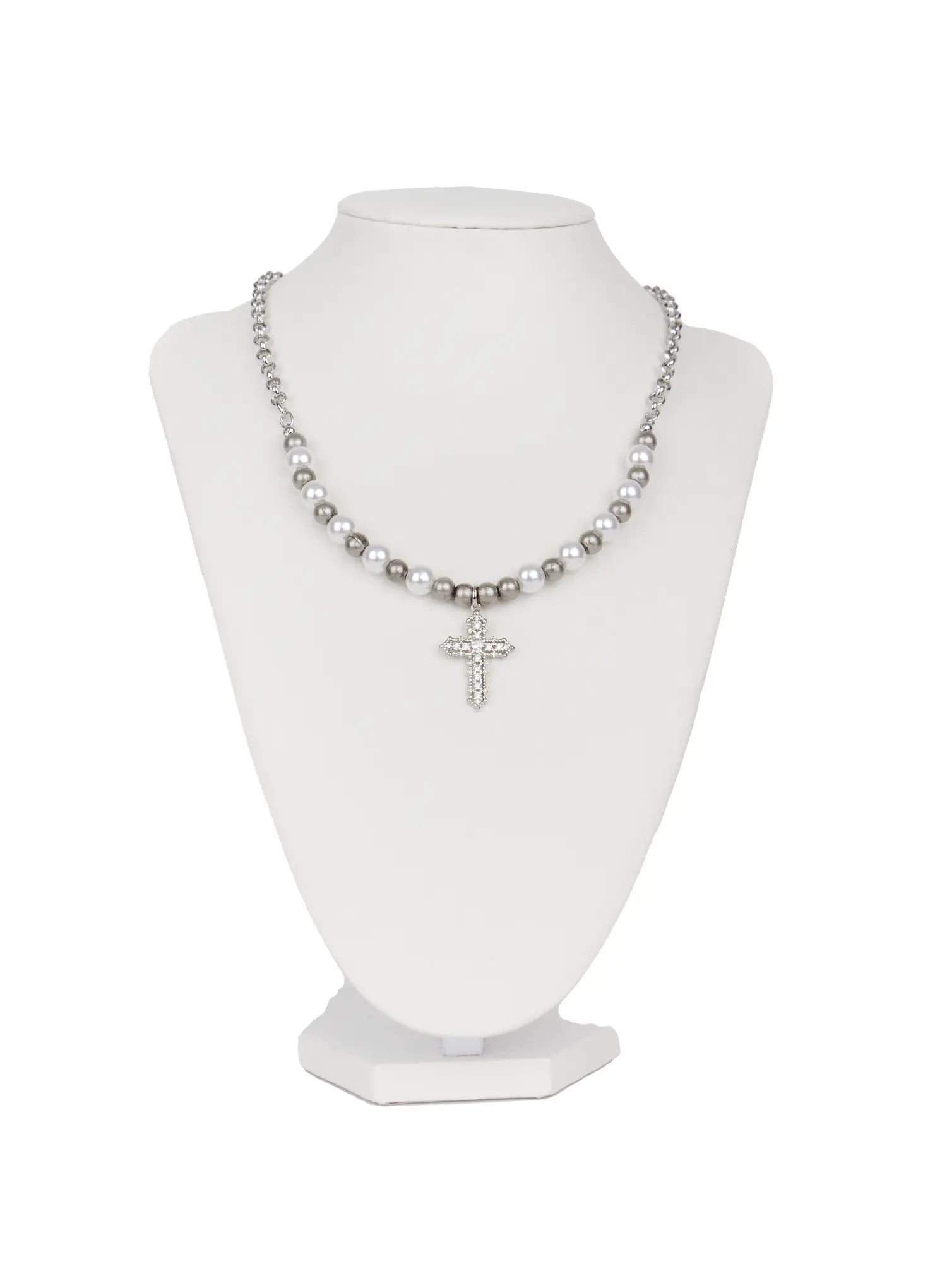 Pearl Bead Necklace with Pendant CO514