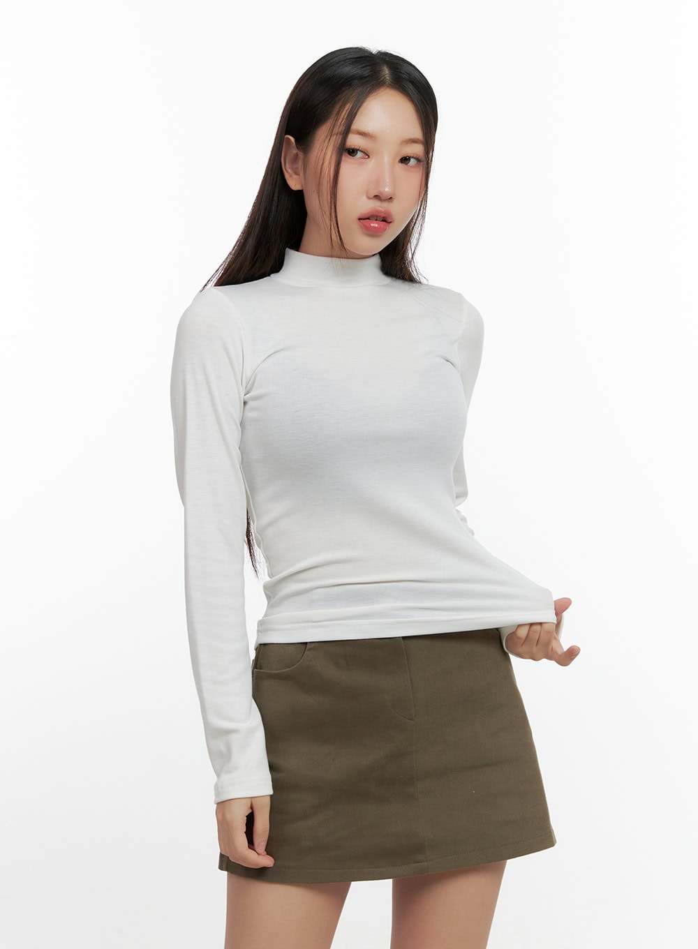 SimplyChic Solid Turtle Neck Top CN412