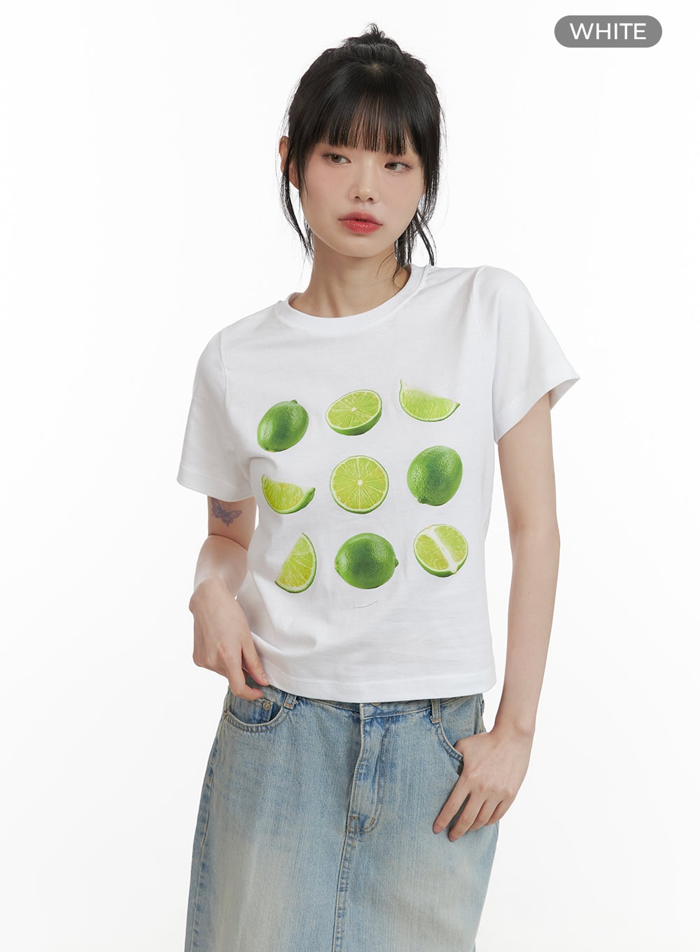 Lemon Lime Crop Tee CU410