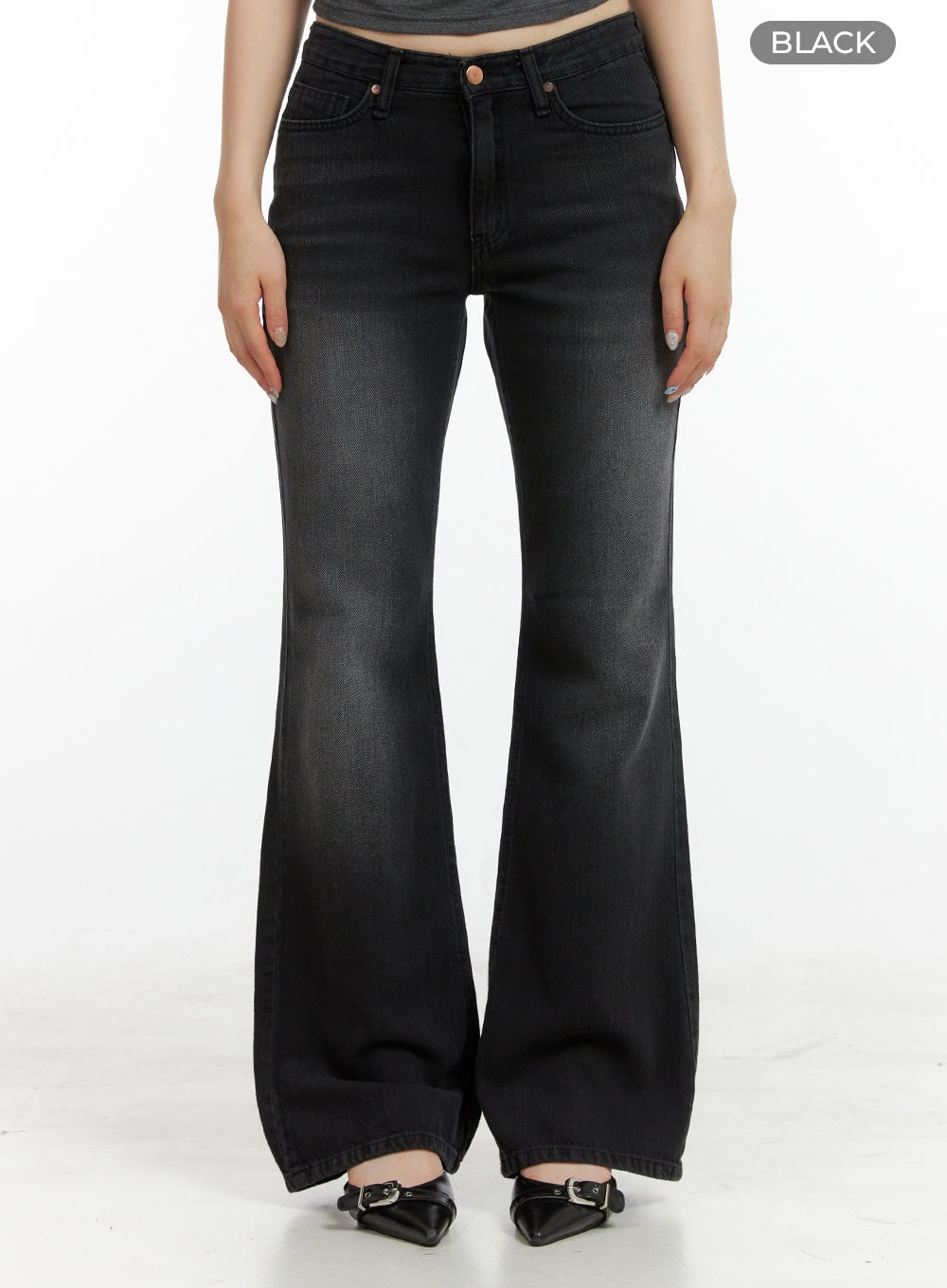 Loose Fit Bootcut Jeans CL422