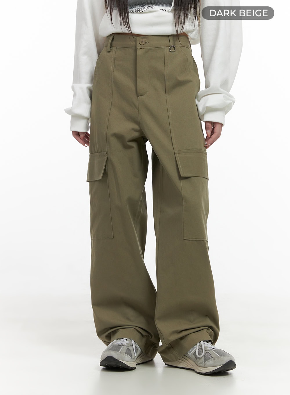 LooseFit Cotton Cargo Trousers CS413