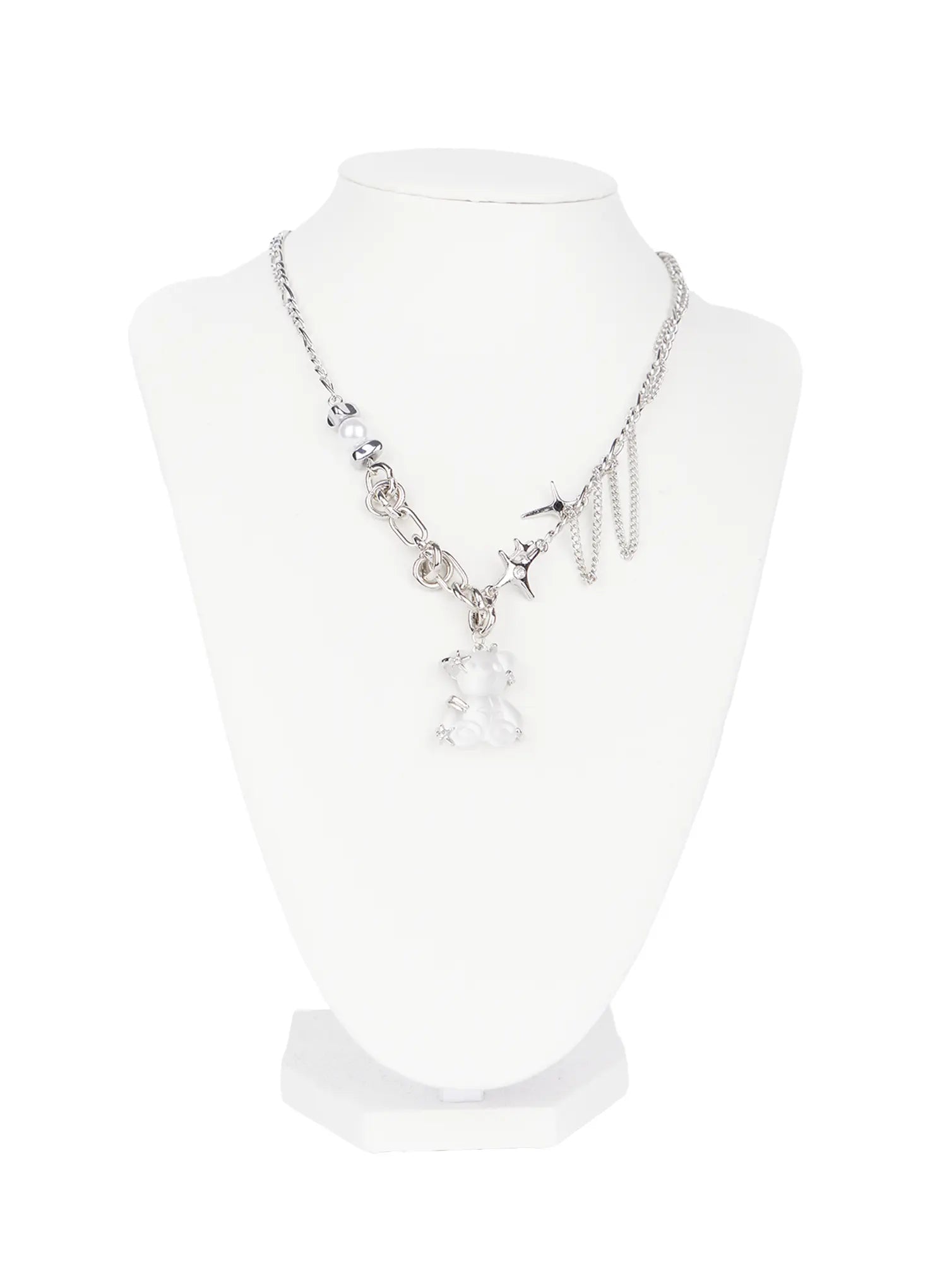 Kpop Teddy Pendant Chain Necklace CG529