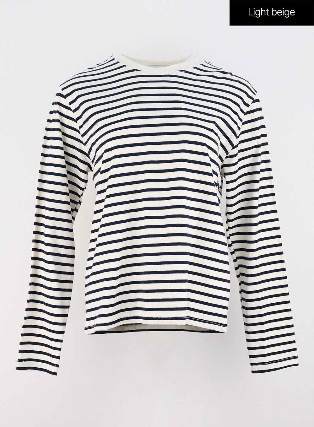 Stripe Cotton Long Sleeve Top OS321