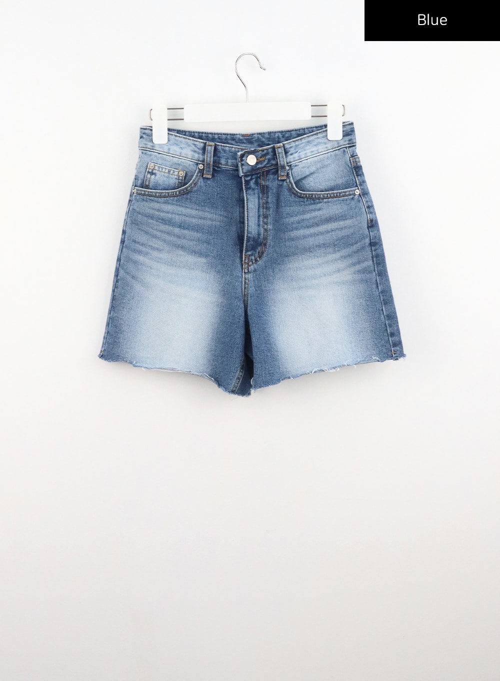 Mid-Wash Denim Shorts CU328