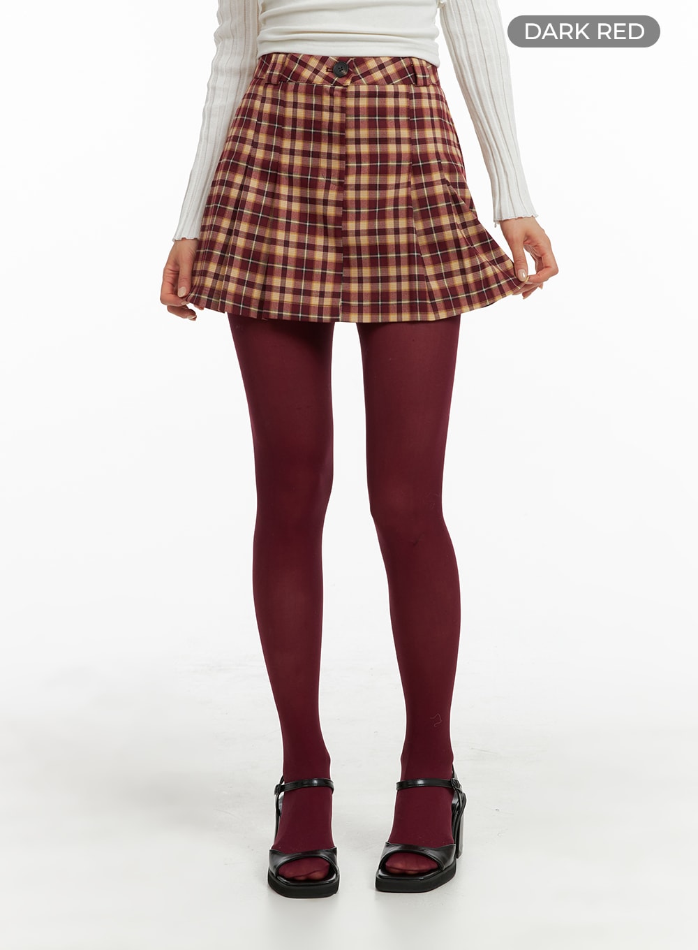Plaid Mini Skirt OM421