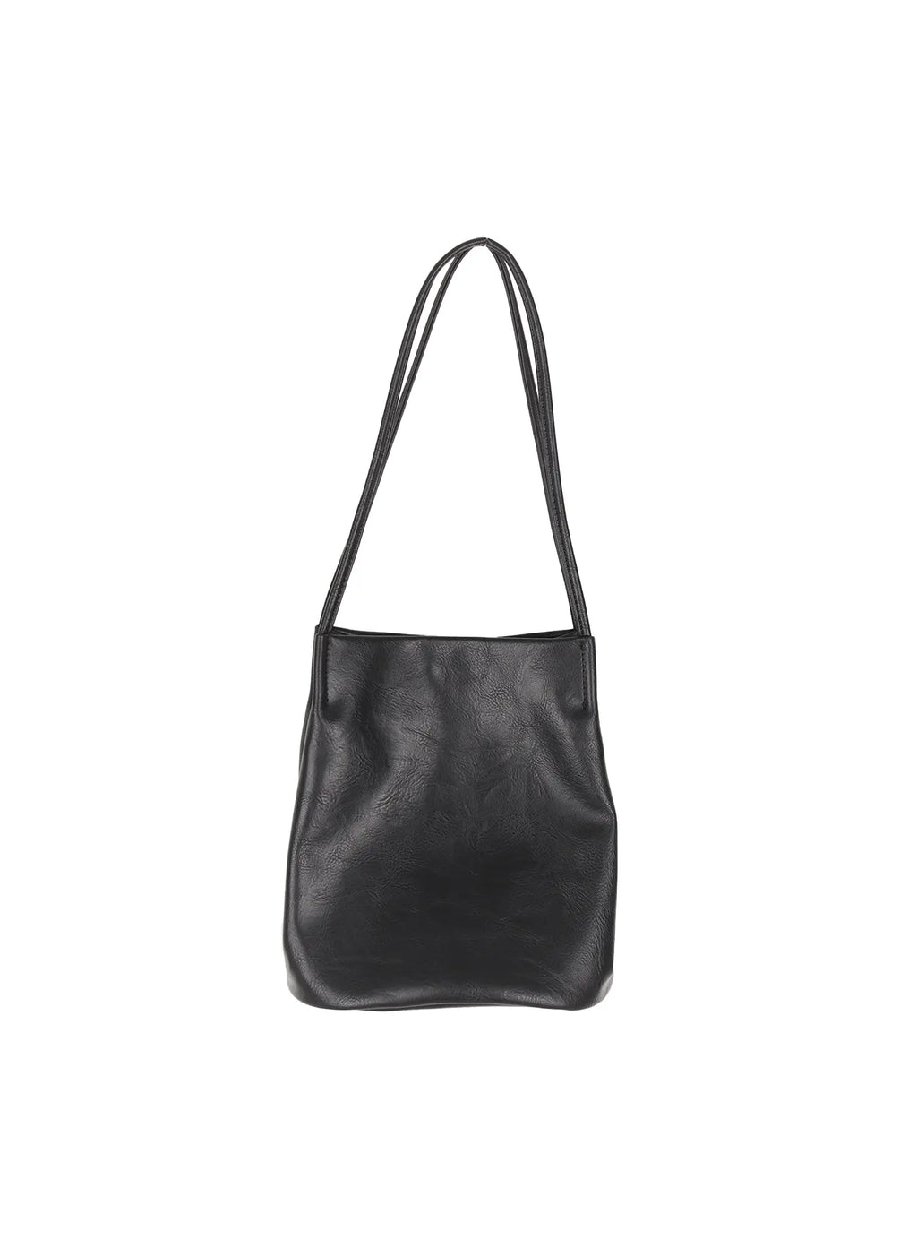 Faux Leather Classic Shoulder Bag CU513