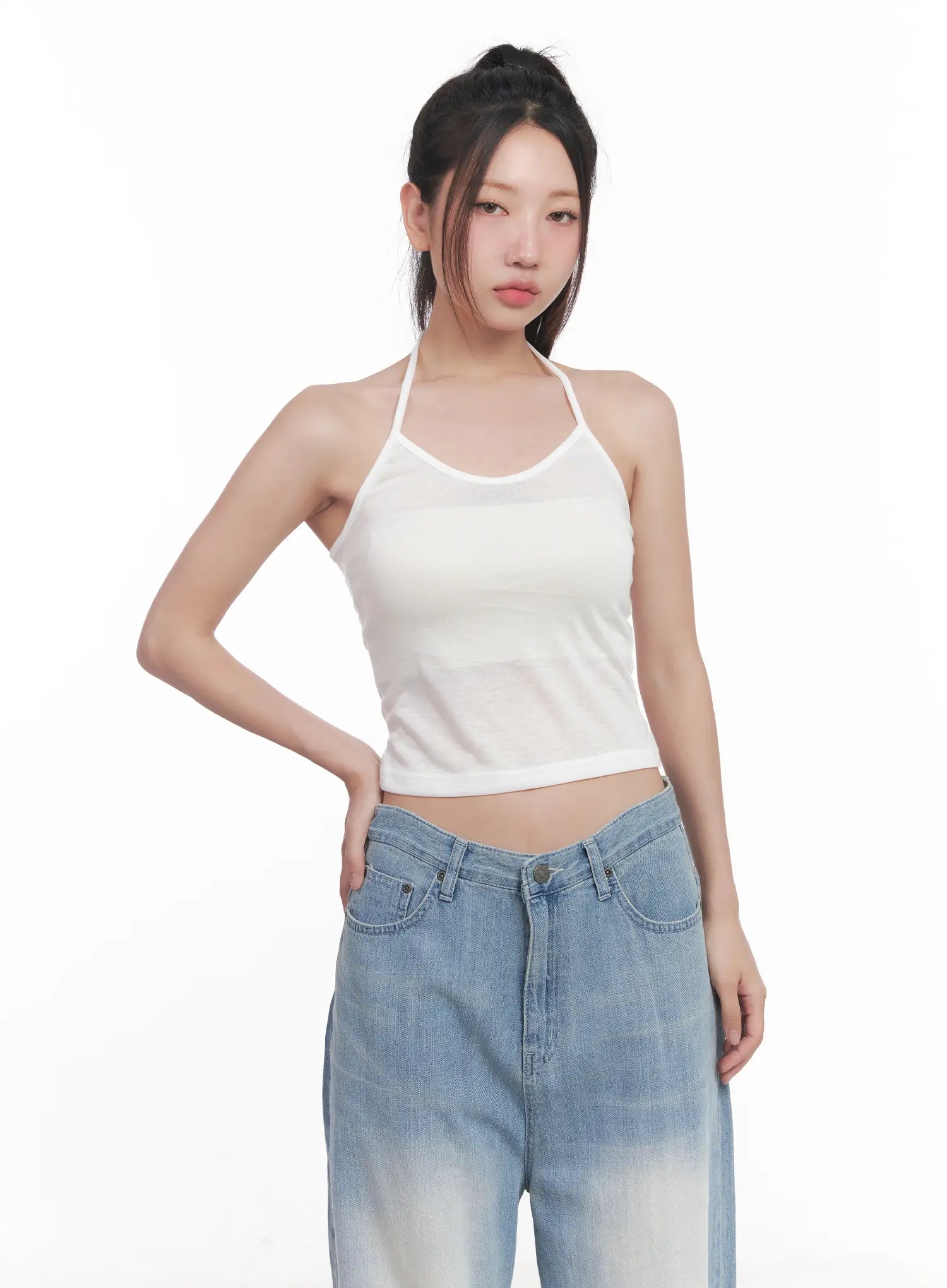 Basic Halter Neck Cami CU517