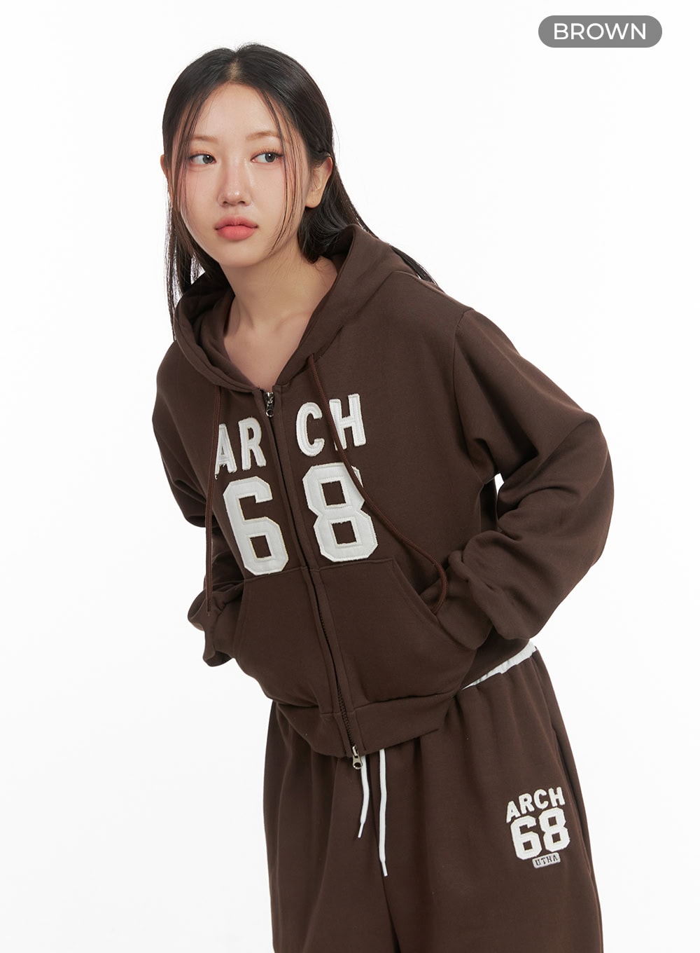 Sports Loose Fit Crop Sweatshirt CO402