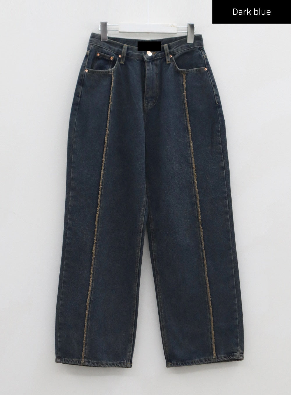 Retro Stitching Wide Denim Pants CO21