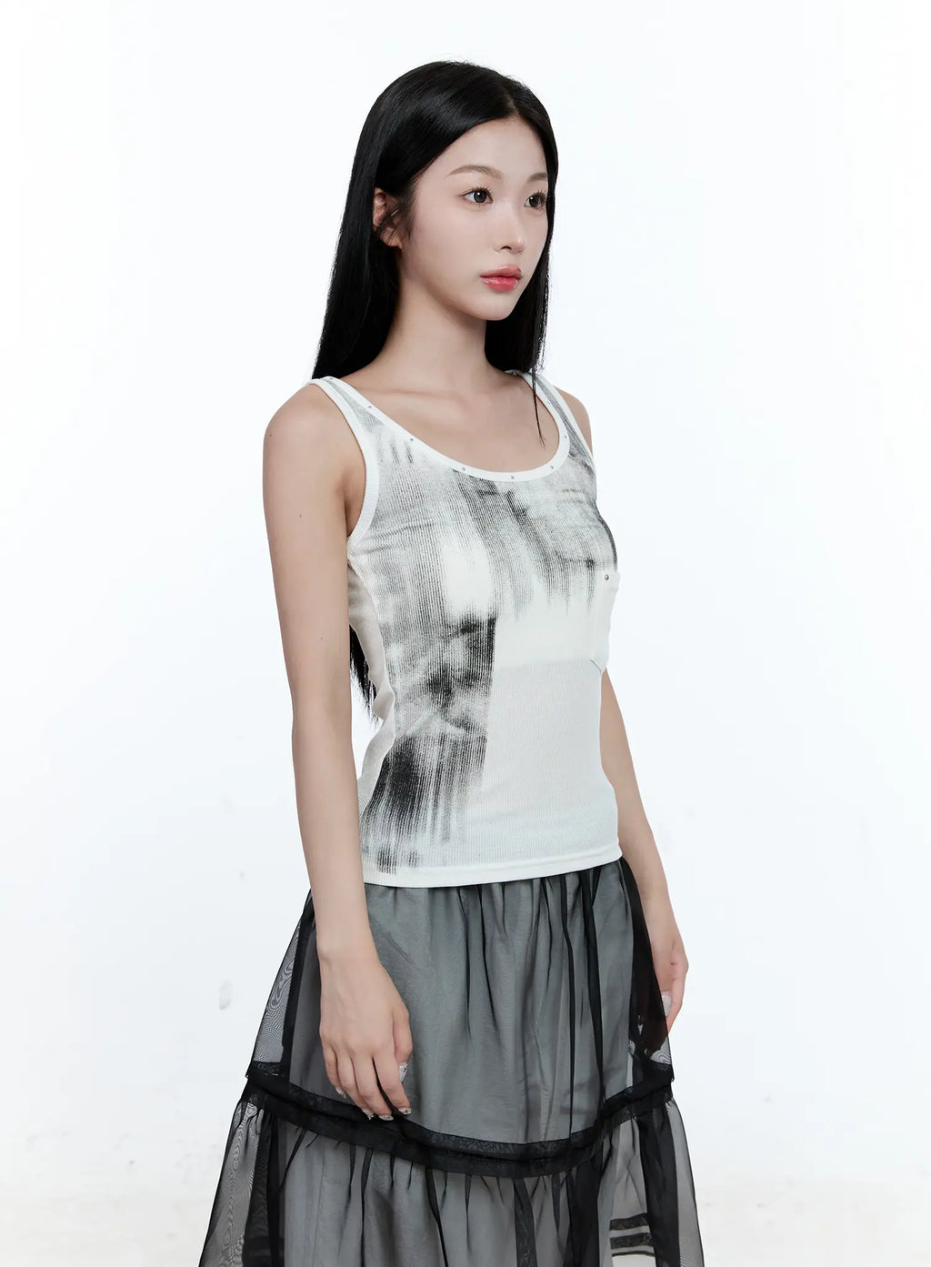 Gradient Ribbed Tank Top CG507