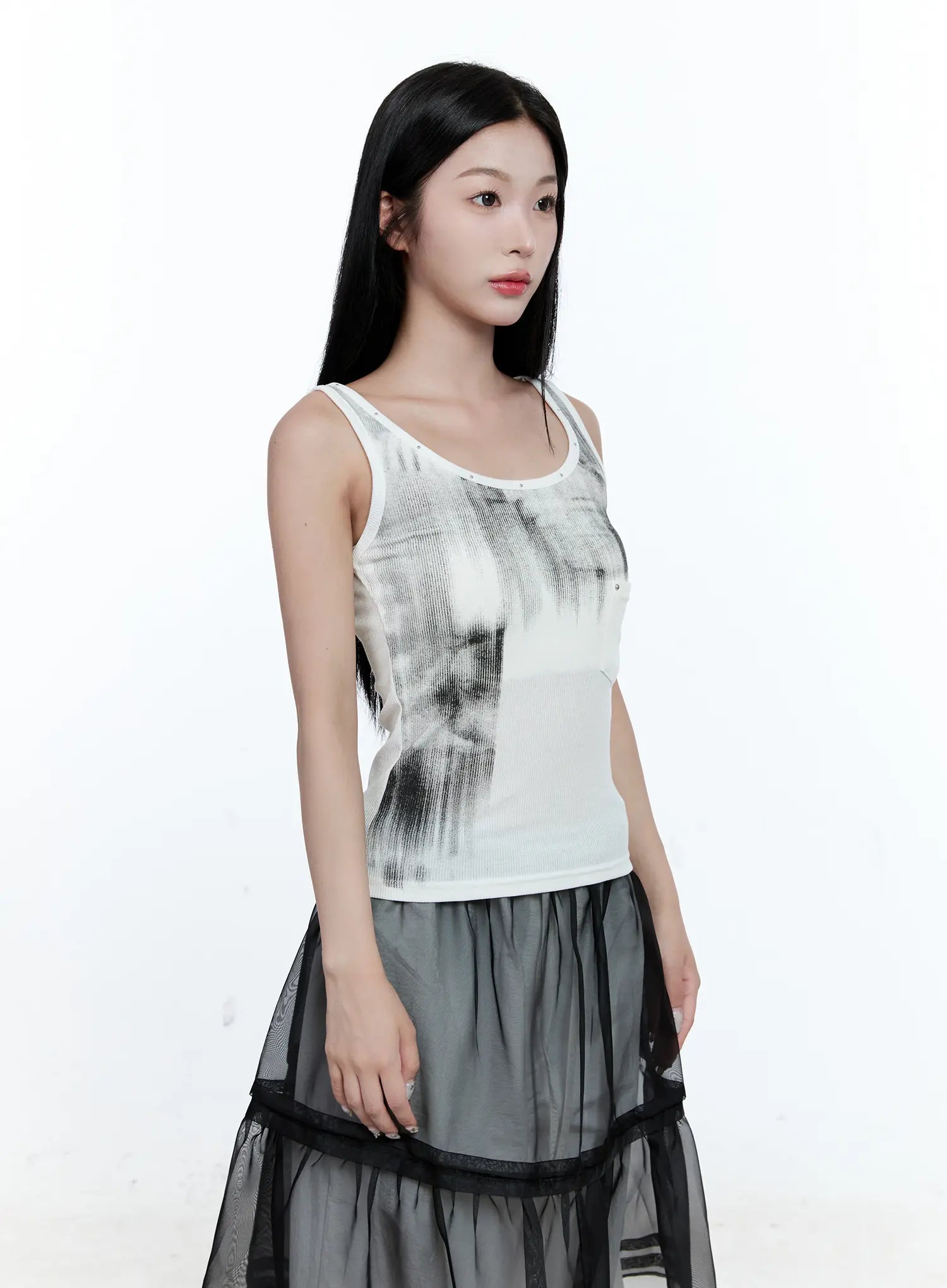 Gradient Ribbed Tank Top CG507