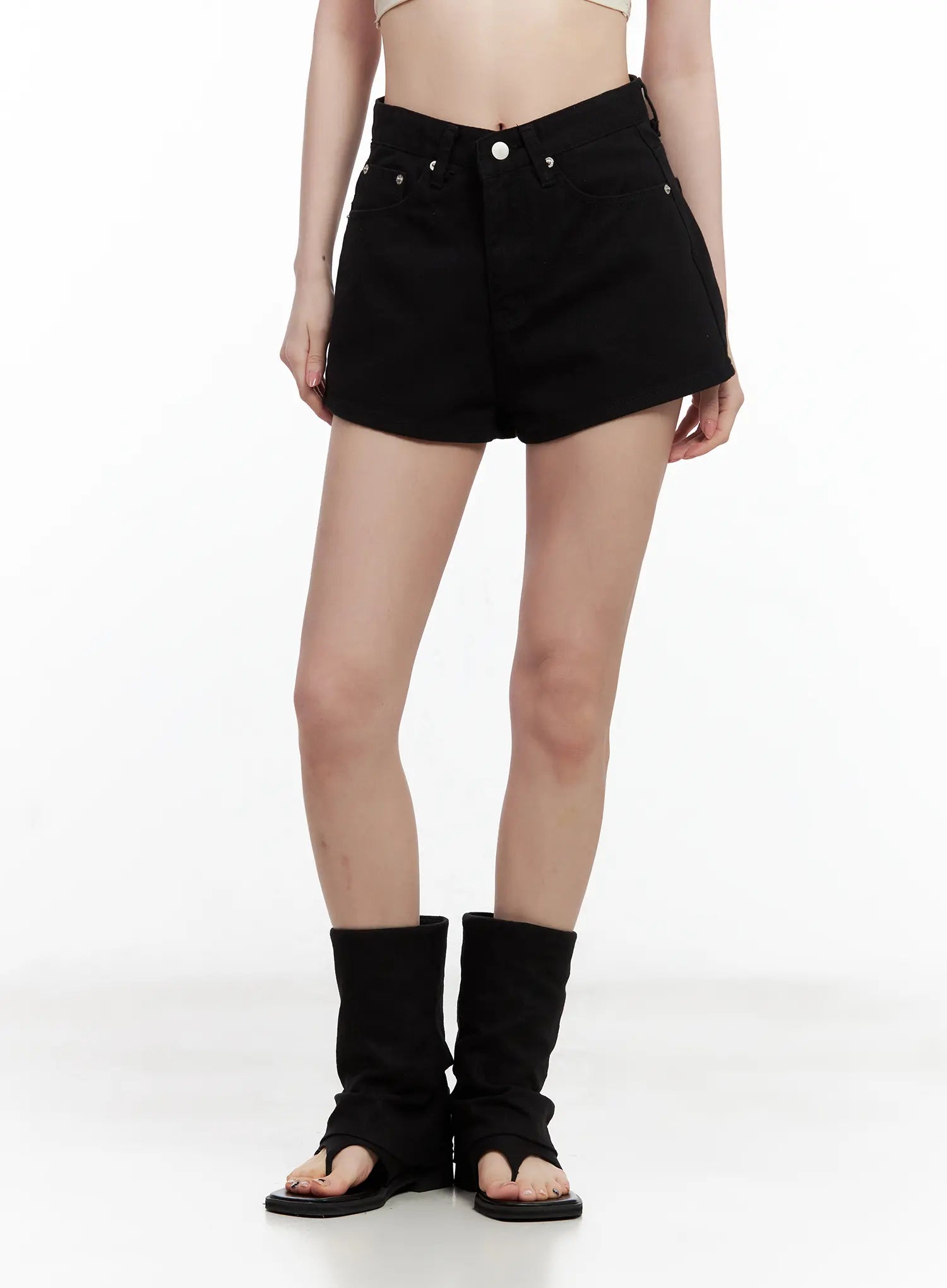 Essential High-Waist Cotton Shorts CL501