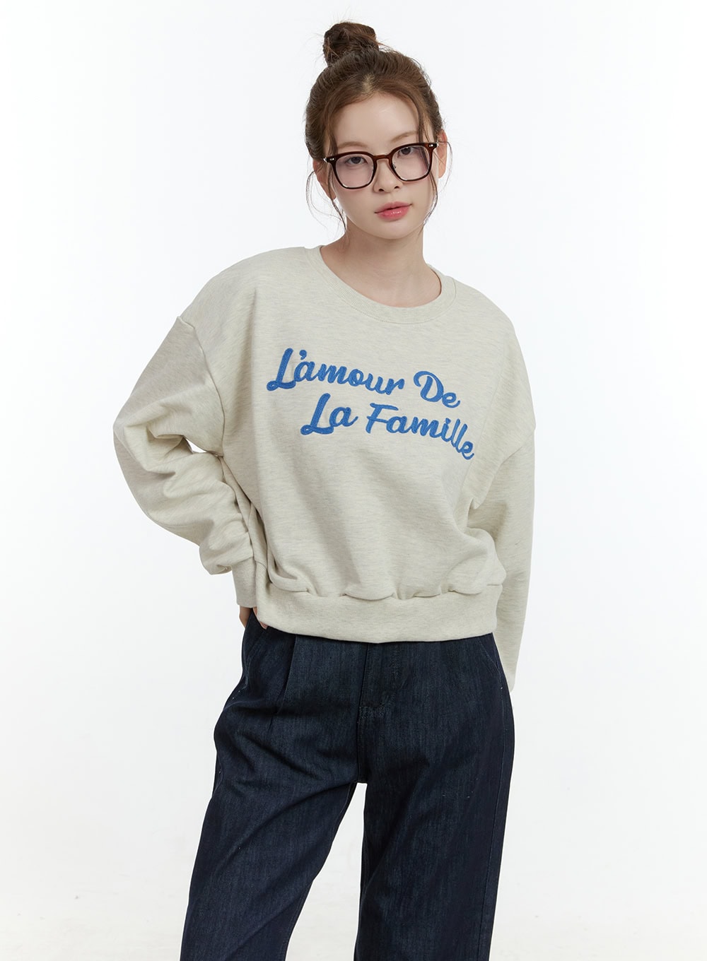 Casual Crop Sweatshirt CF504