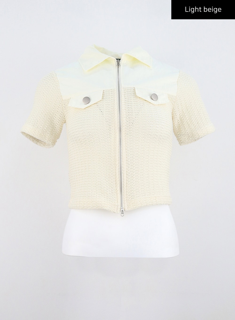 Mesh Zip-Up Top CU323