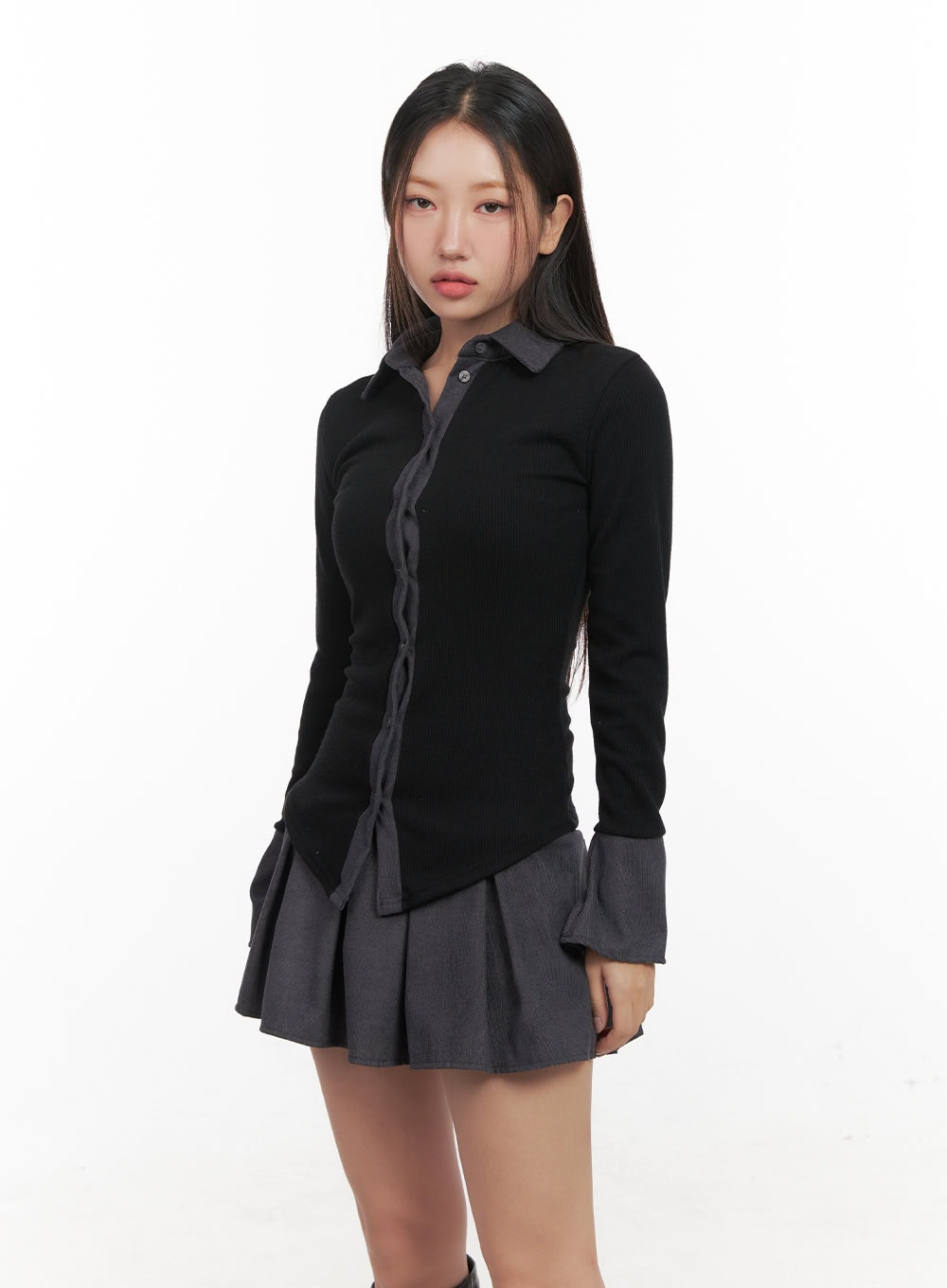 Elegant Slim Fit Button-Up Shirt CD413