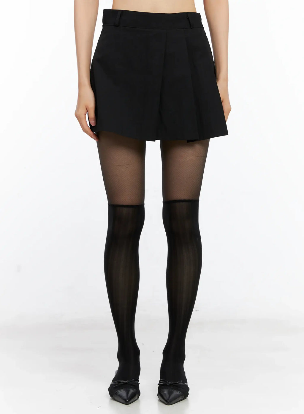 Pleated A-Line Mini Skirt CL529