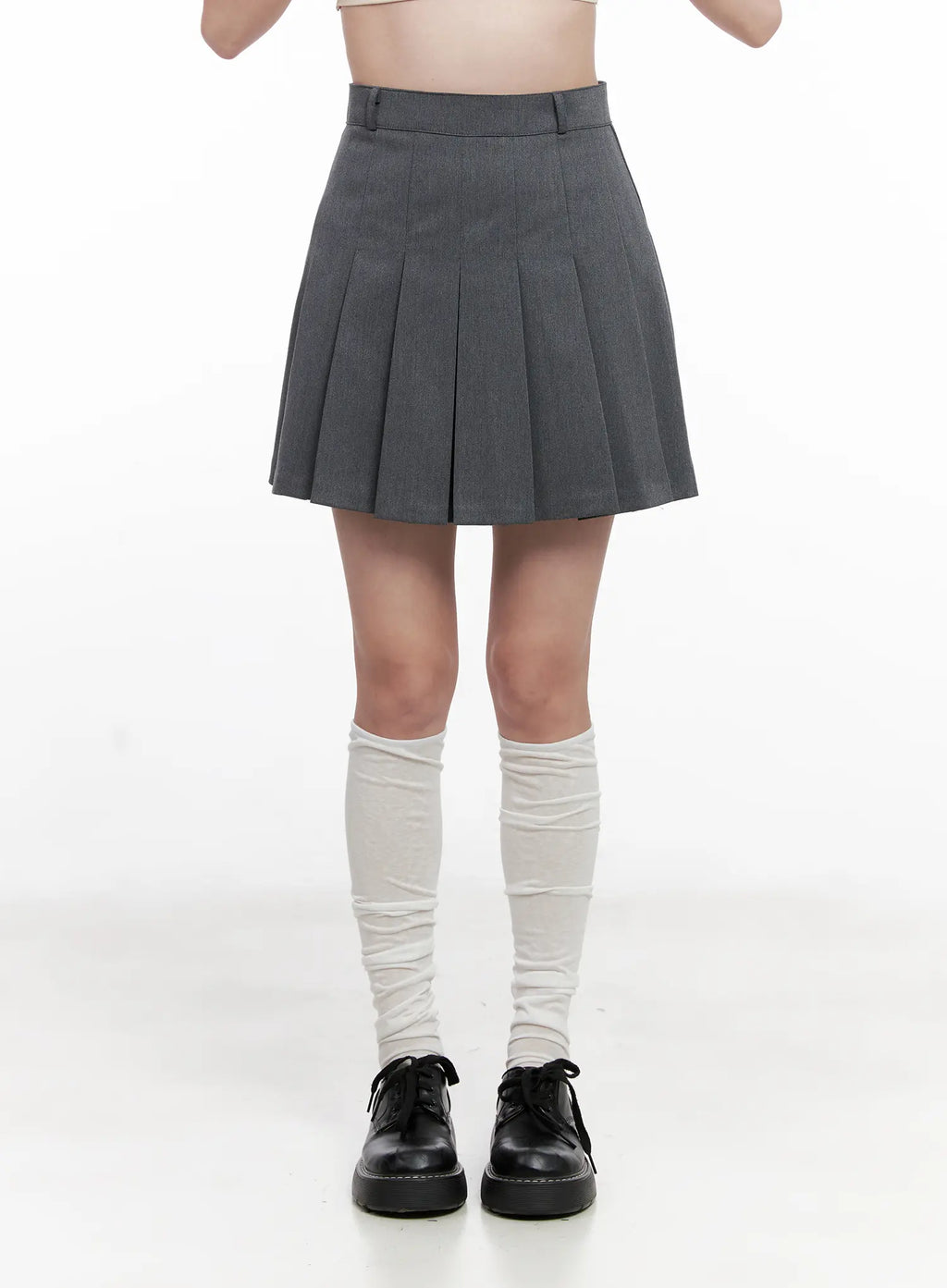 Classic Pleated Mini A-Line Skirt CL524