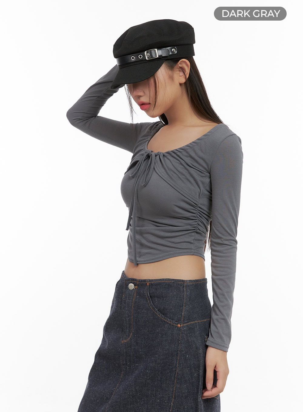 Ribbon Strap Bolero Crop Top CS405