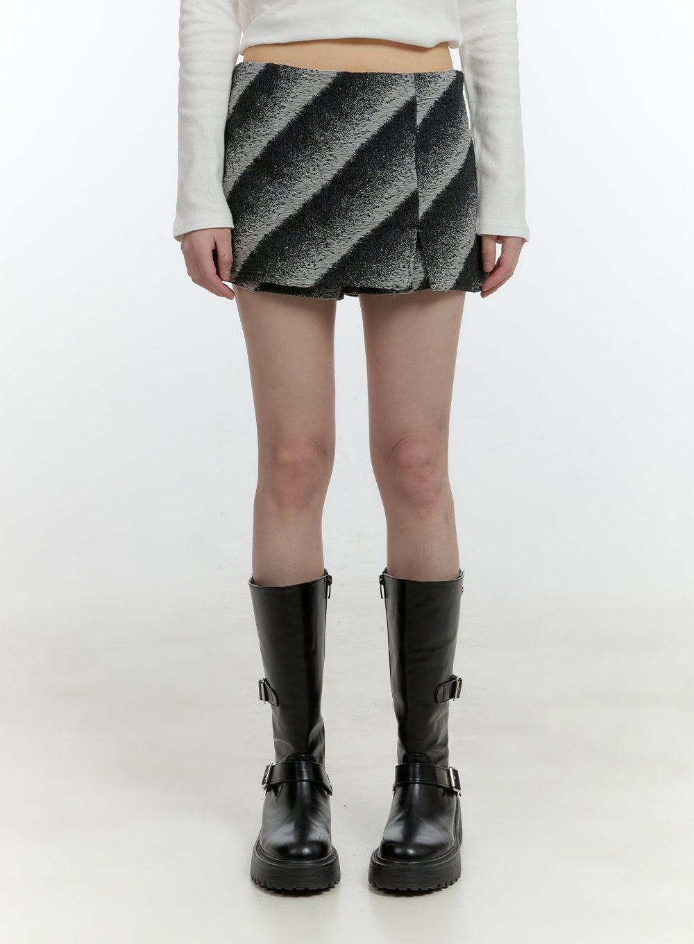 Chic Patterned Mini Skort CF507