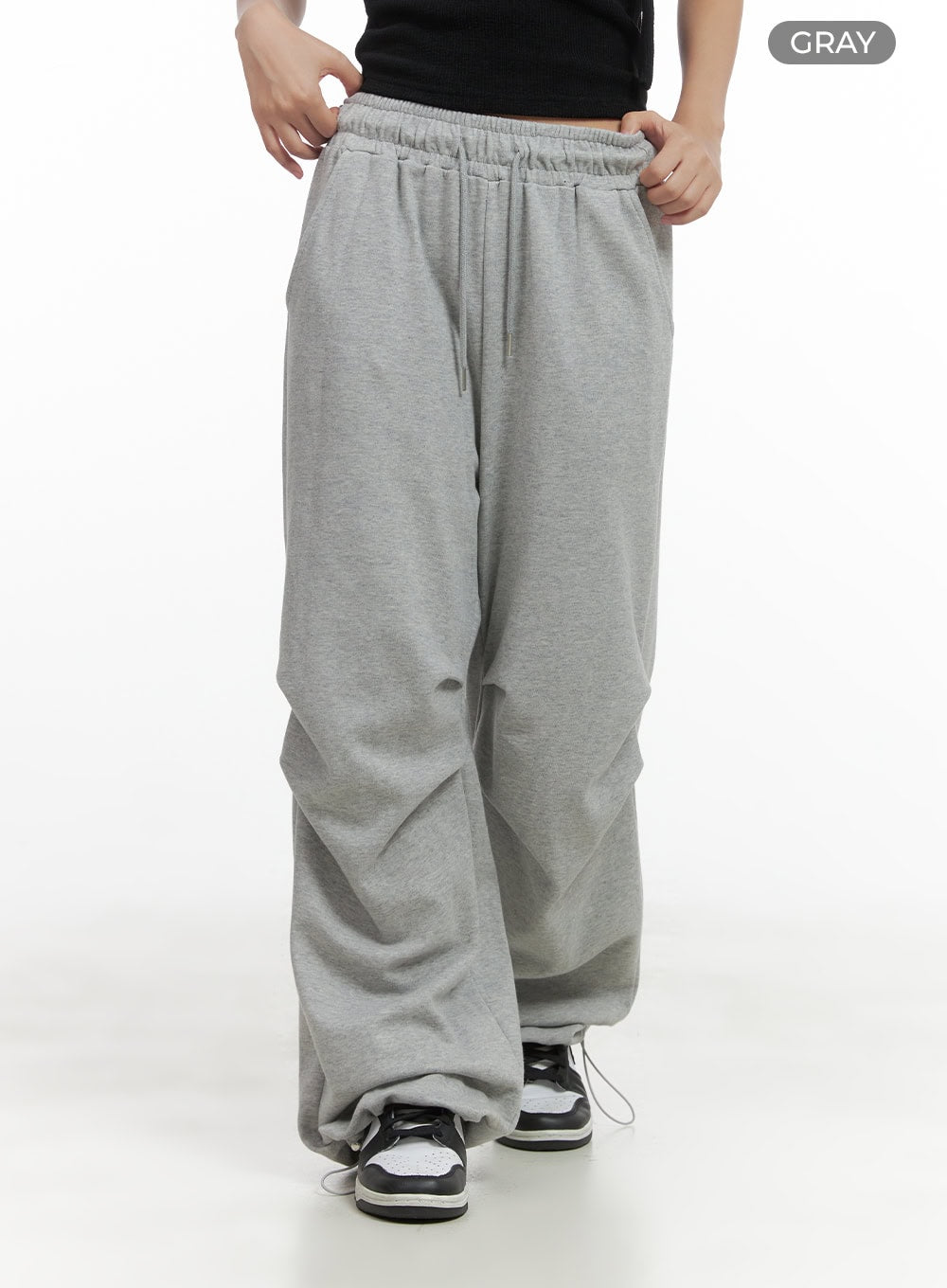 Pintuck String Wide Sweatpants CO404