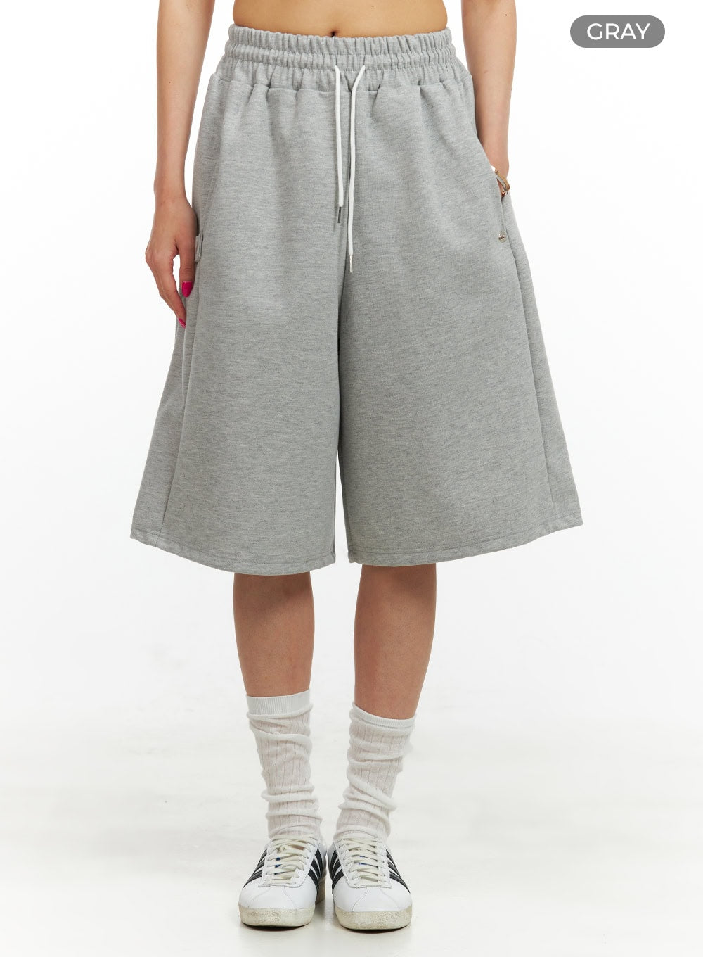 Cotton Cargo Sweat Shorts IU419