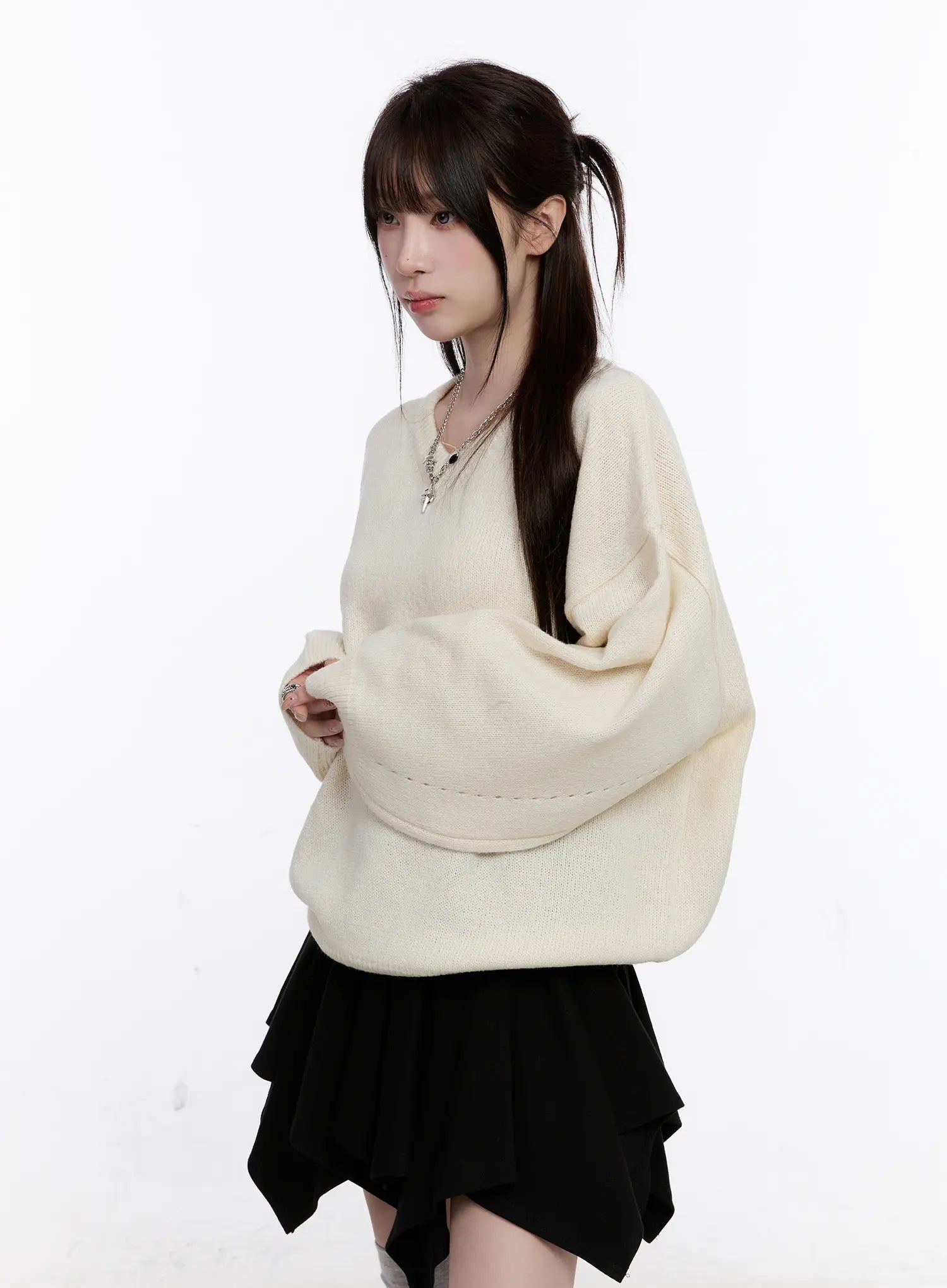 Casual Loose Fit Long Sleeve Sweater CO501