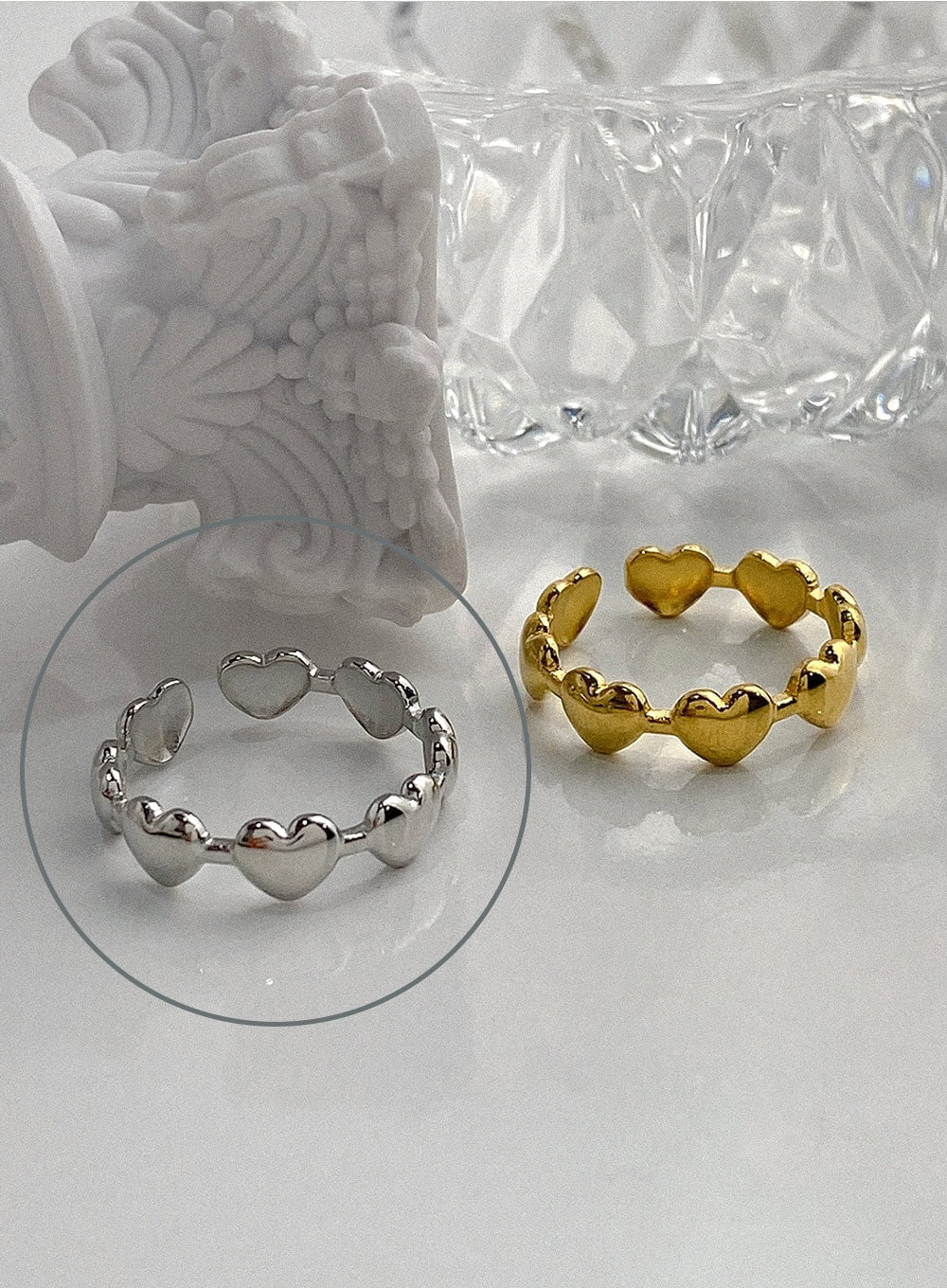 Serena Open Heartline Ring IA524