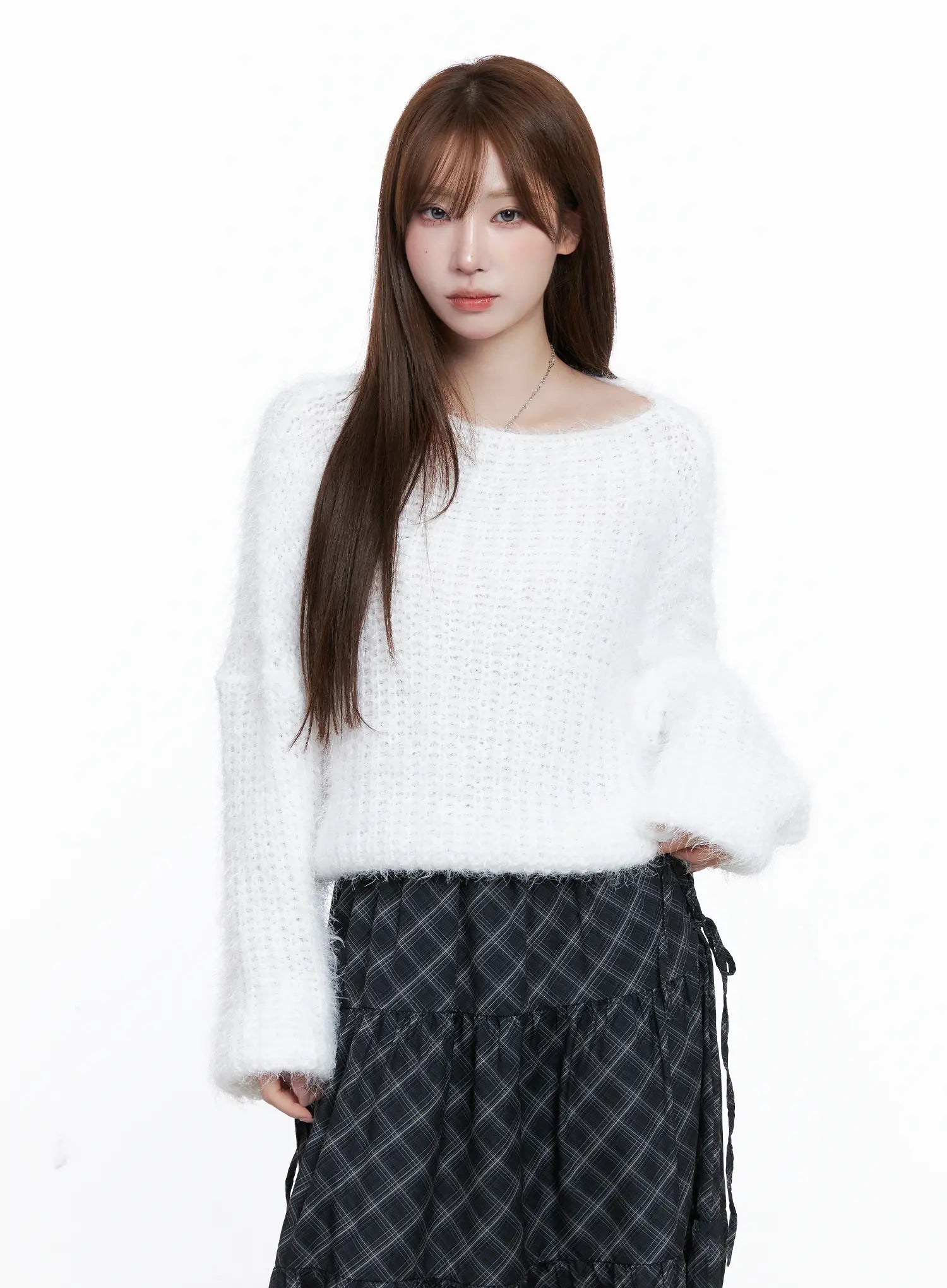 Fluffy Boatneck Sweater CG529