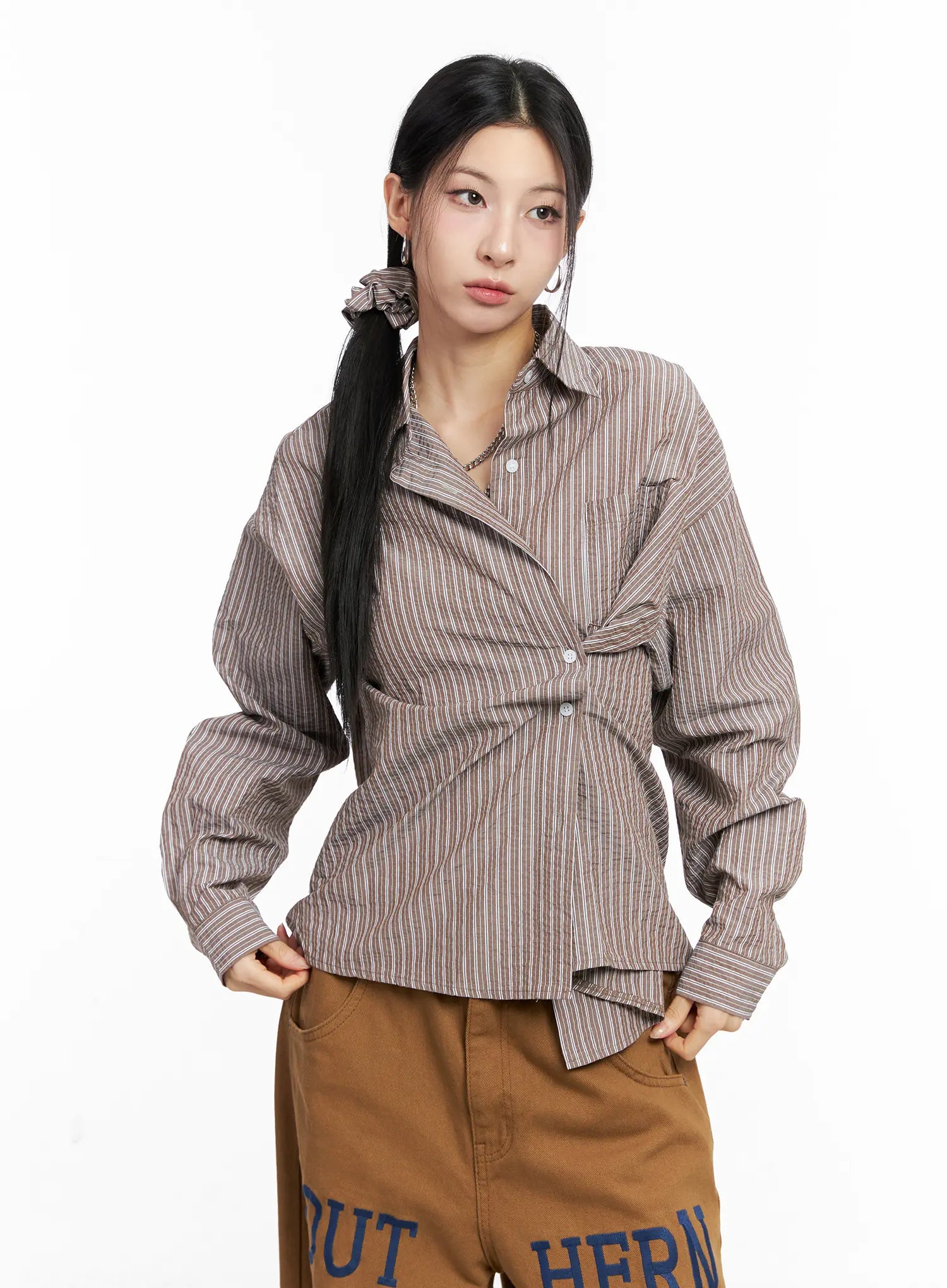 Relaxed Fit Button-up Shirt CC1109