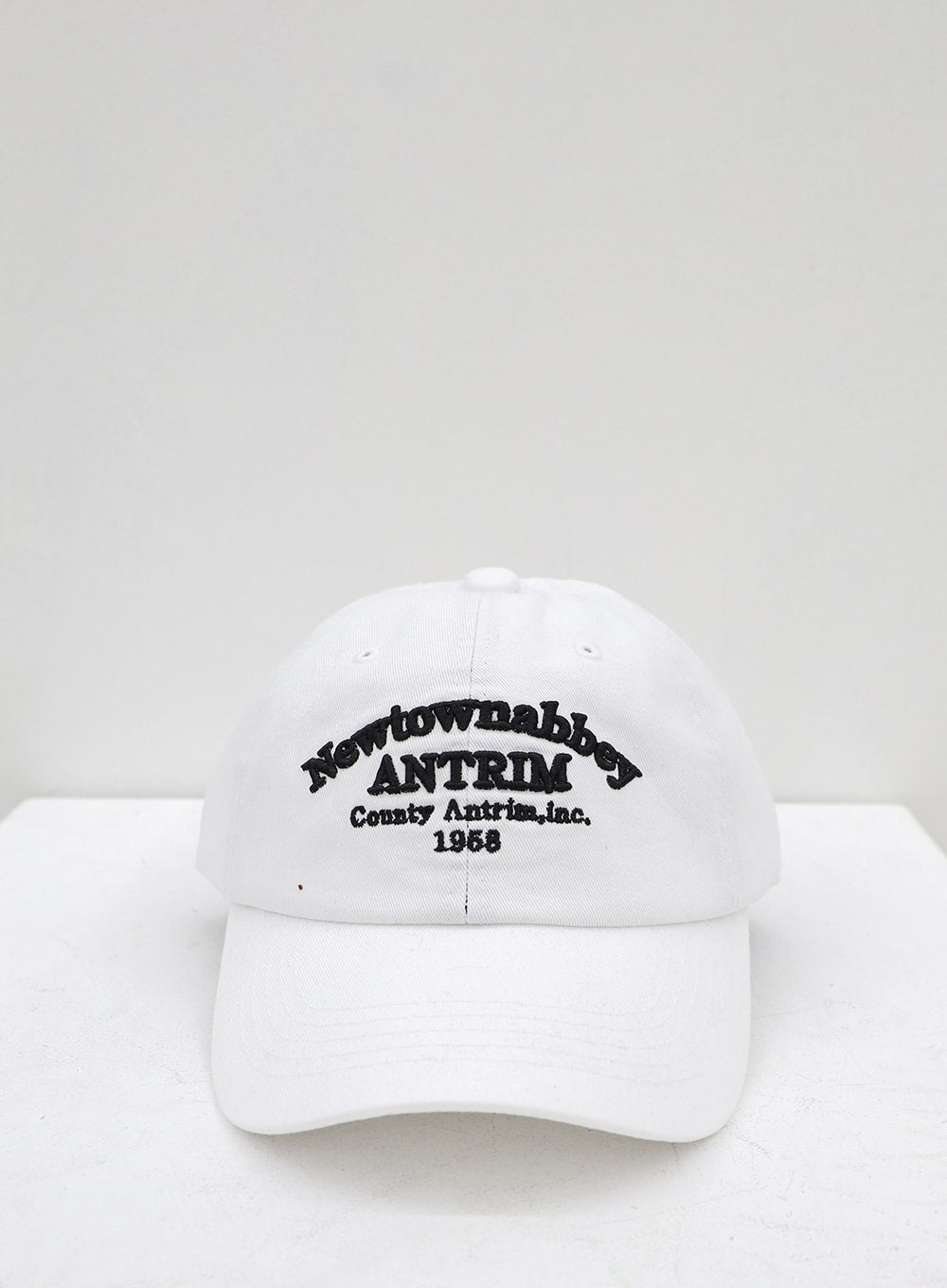 New Town Lettered Cotton Baseball Cap OU13