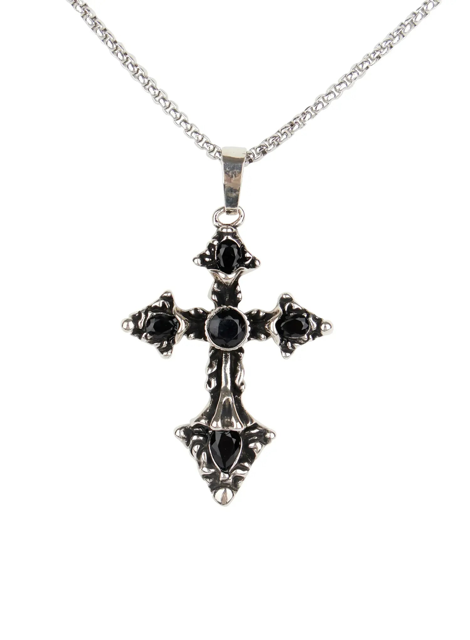 Black Cross Necklace CO503