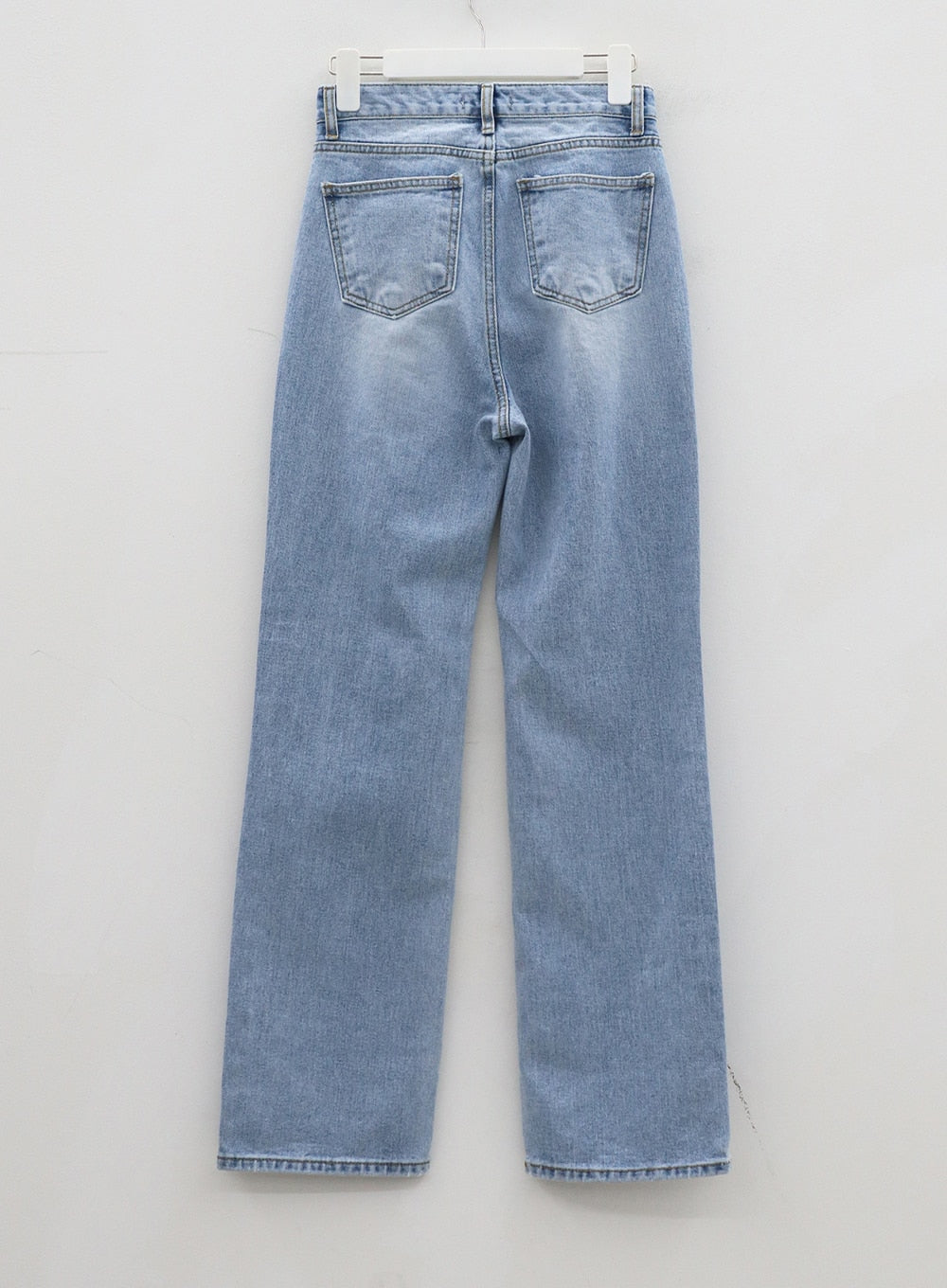 Light Wash Wide Leg Jeans OJ331