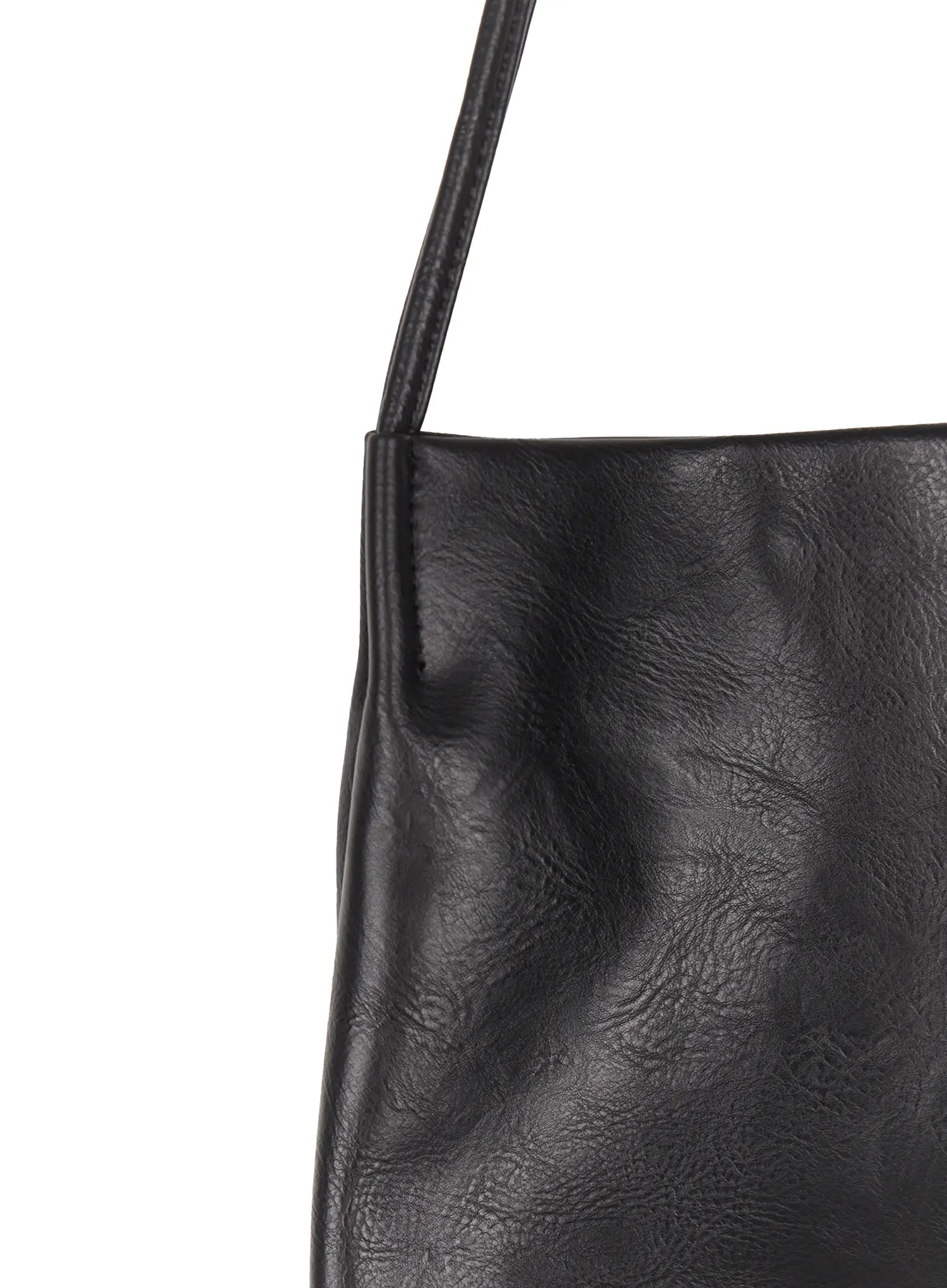 Faux Leather Classic Shoulder Bag CU513