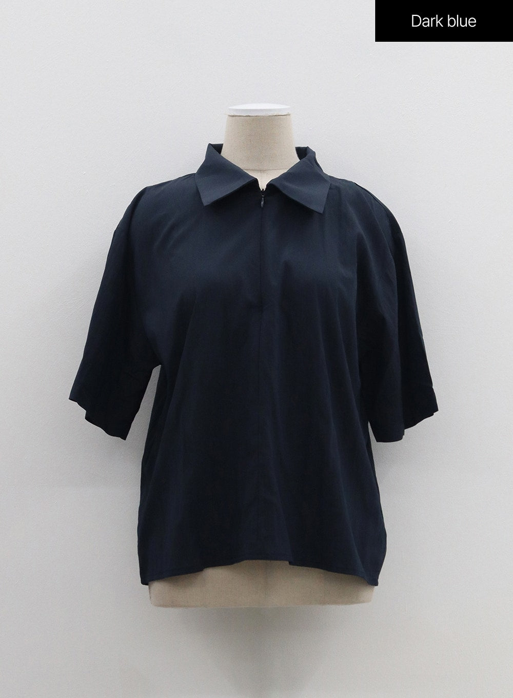 Half Zip-Up Polo Shirt OM309