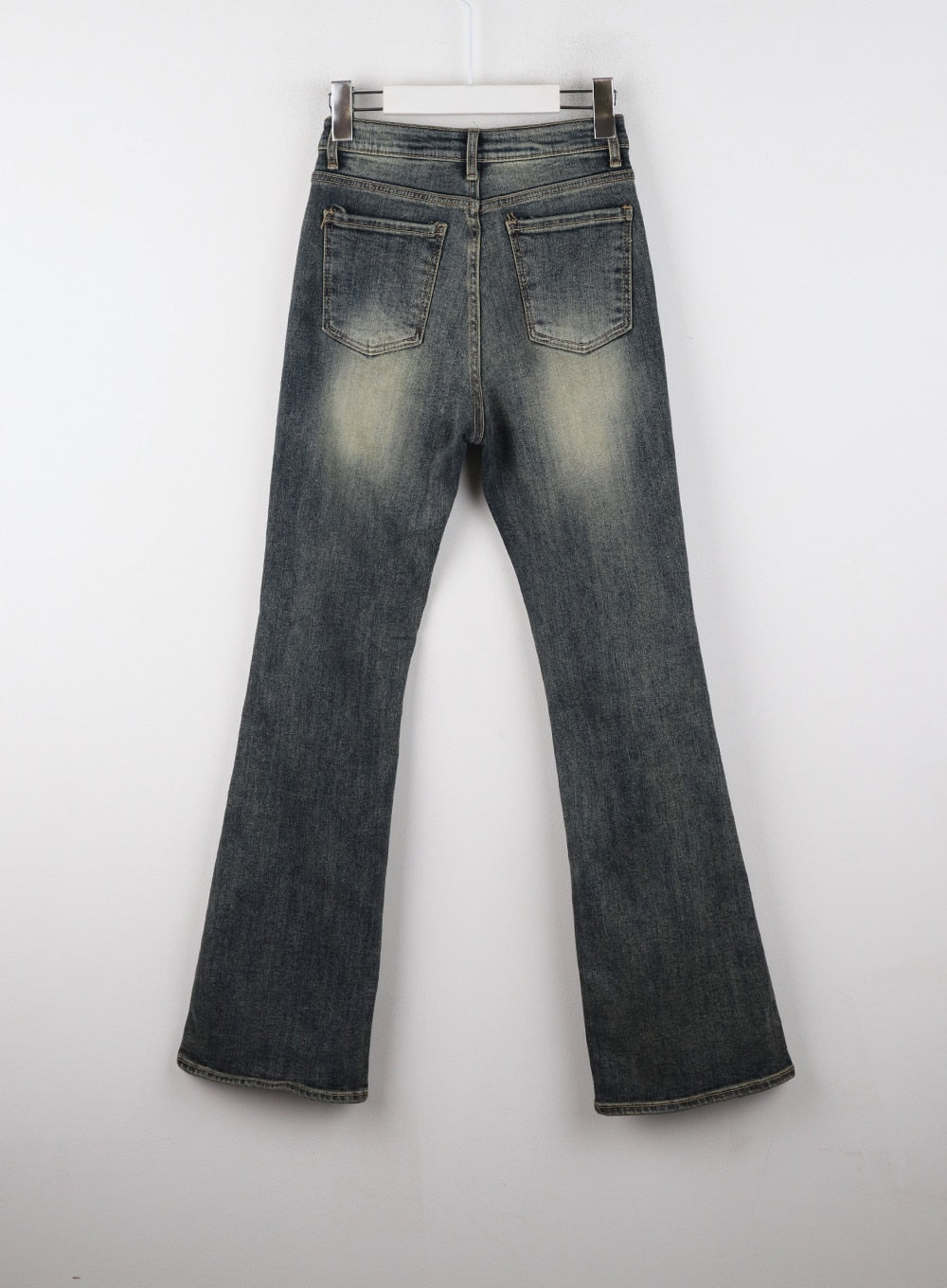 Denim Mid-Waist Flared Jeans CD322