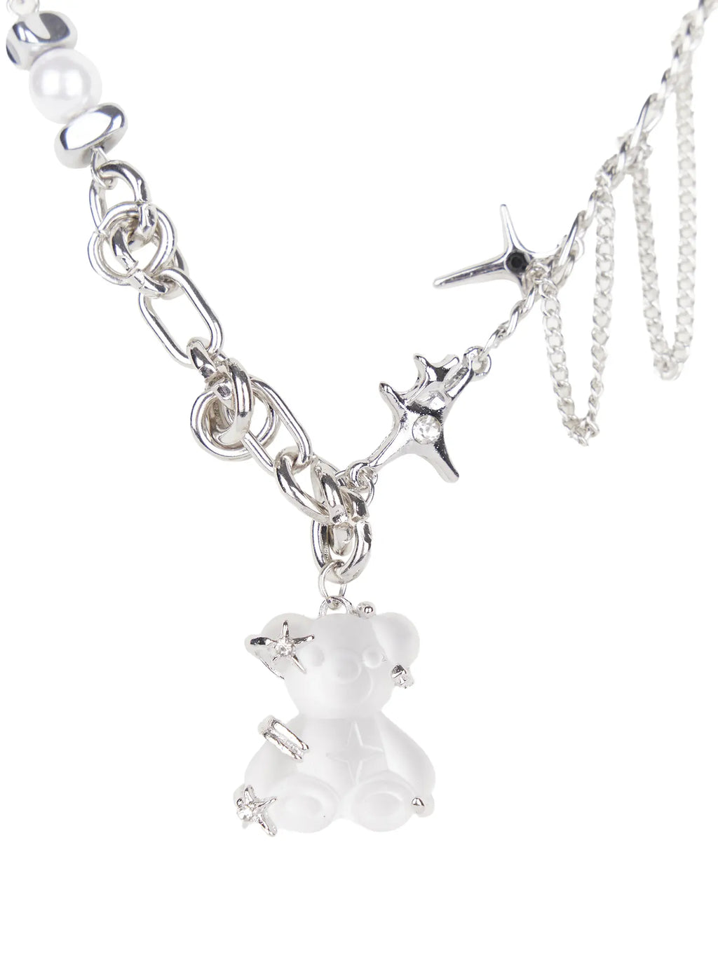 Kpop Teddy Pendant Chain Necklace CG529