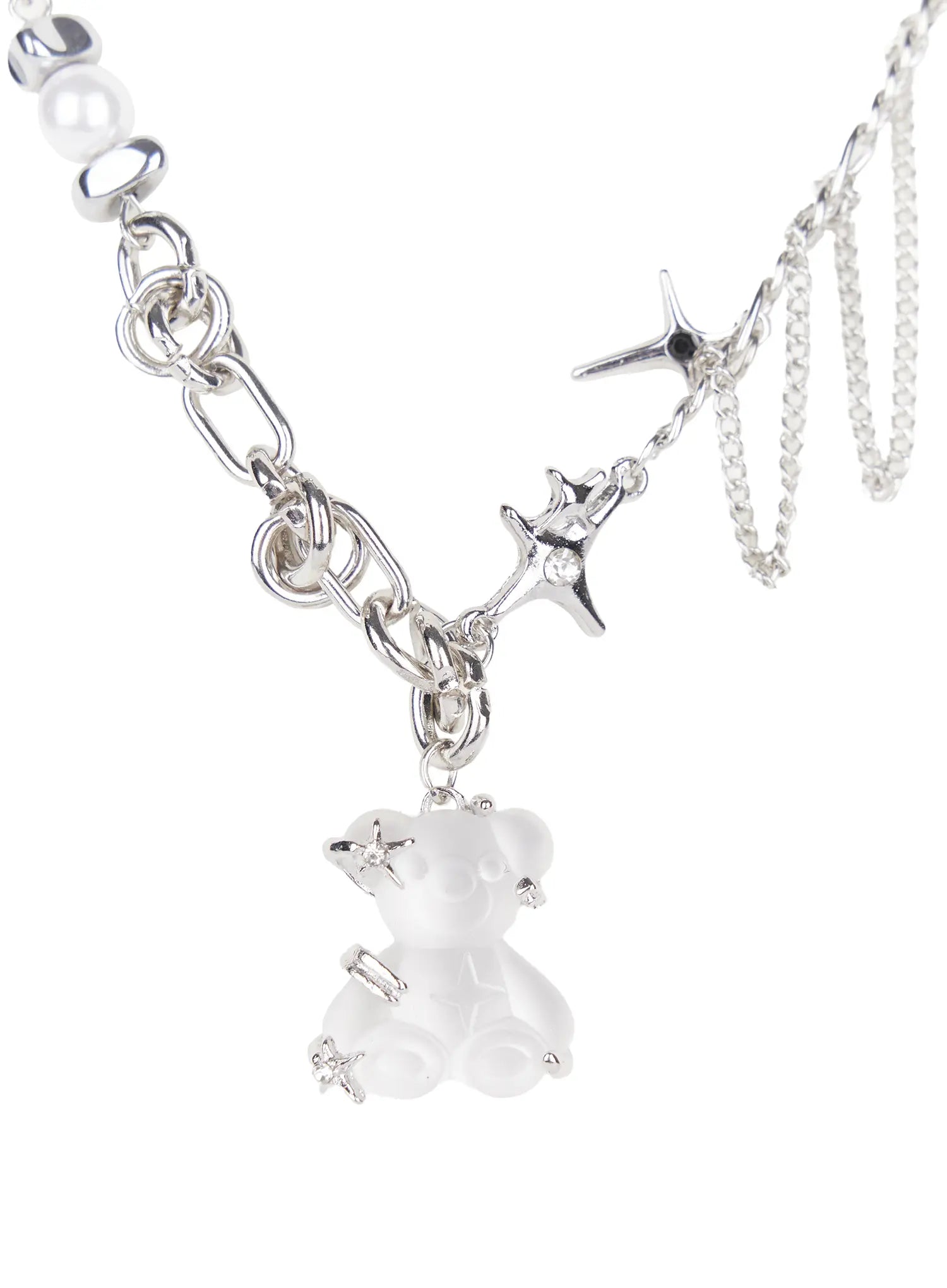 Kpop Teddy Pendant Chain Necklace CG529