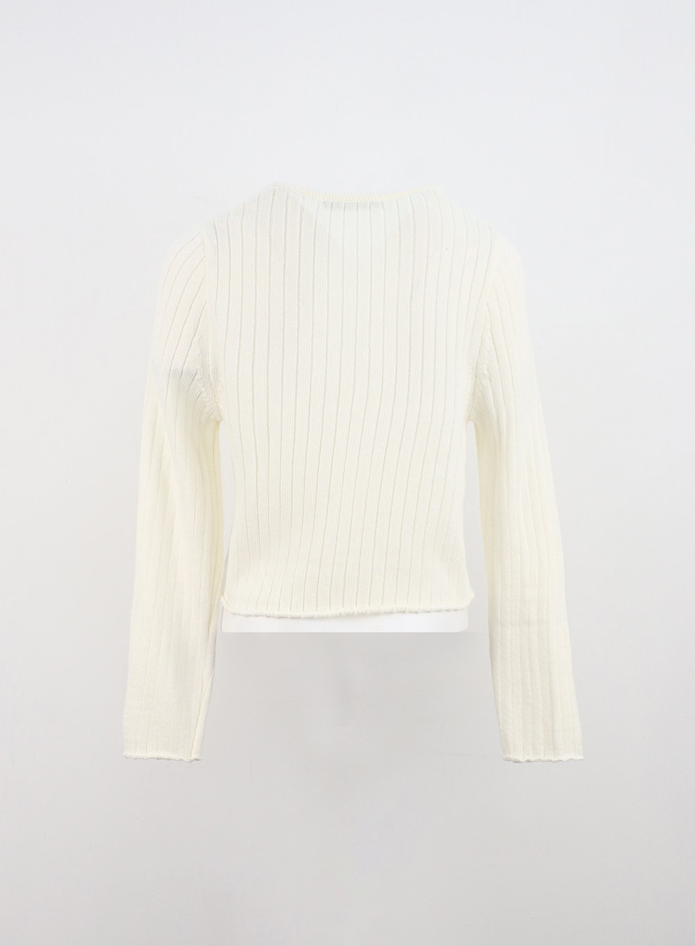 Tie V-Neck Ribbed Cardigan ON324