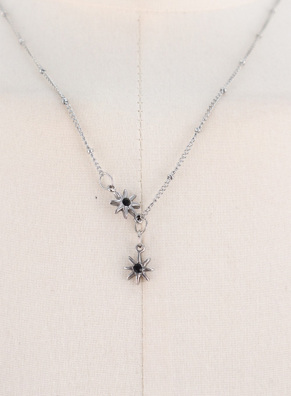 Double Star Pendant Necklace CO311