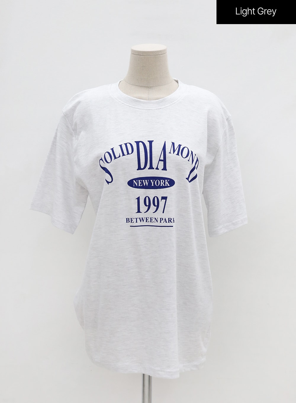Solid Lettering Oversized Cotton Tee OU28
